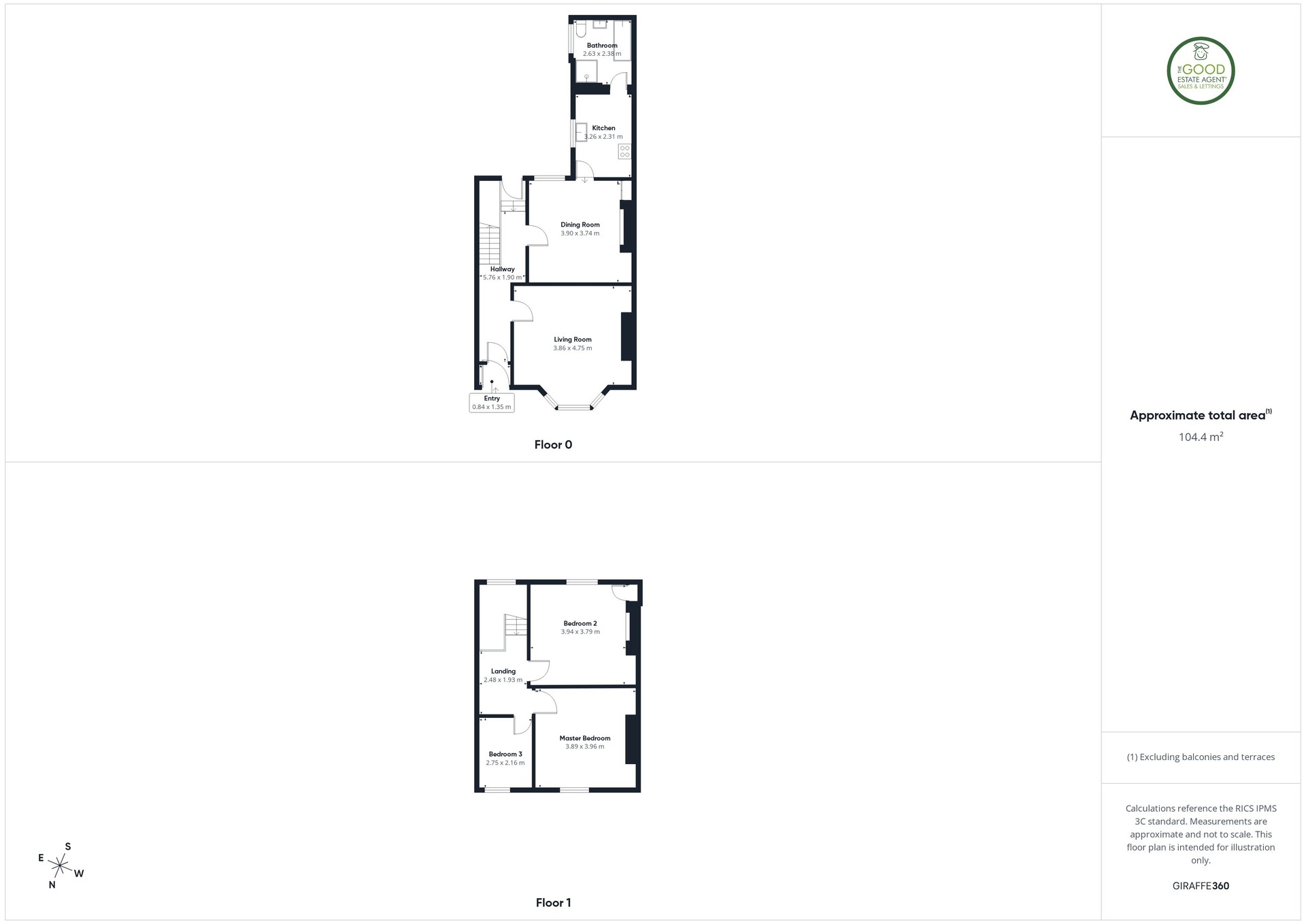 105, Roker Avenue, Sunderland floorplan