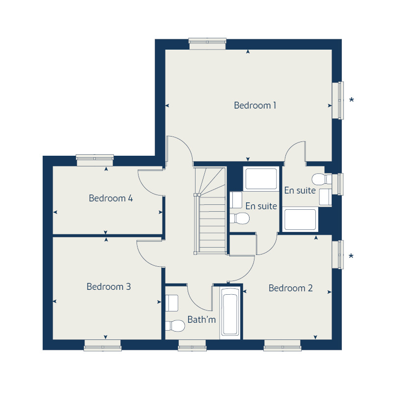 122, Broadnook Garden Village, Leicester floorplan