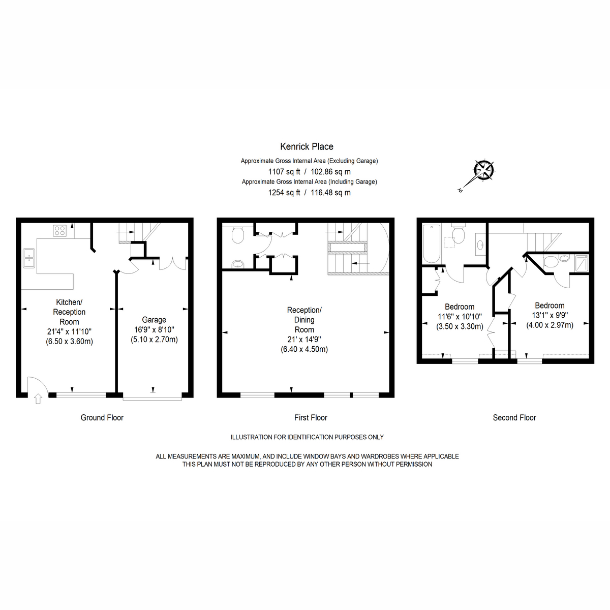 Flat 2, 2, Kenrick Place, London floorplan