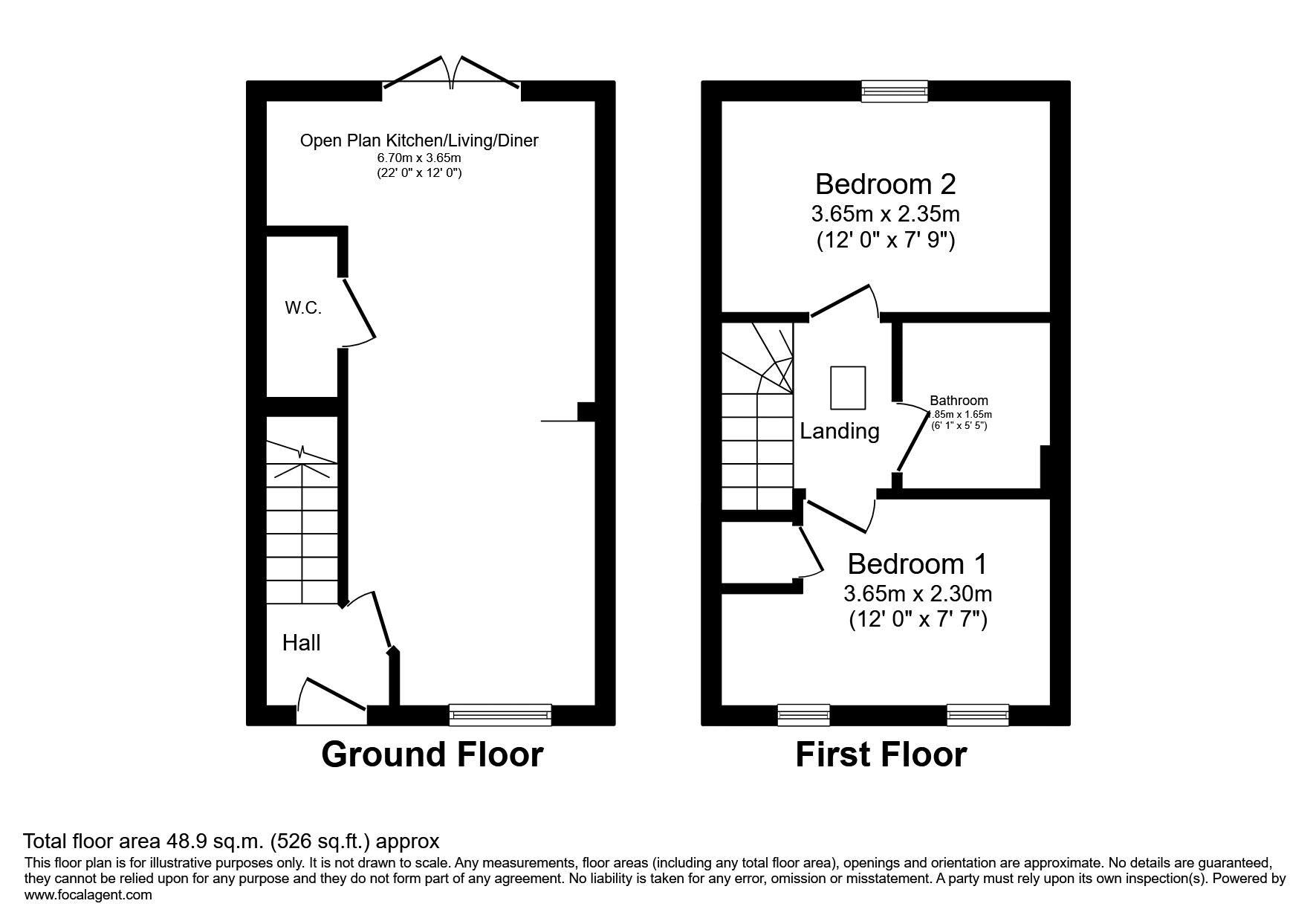 10, Bickland View, Falmouth floorplan