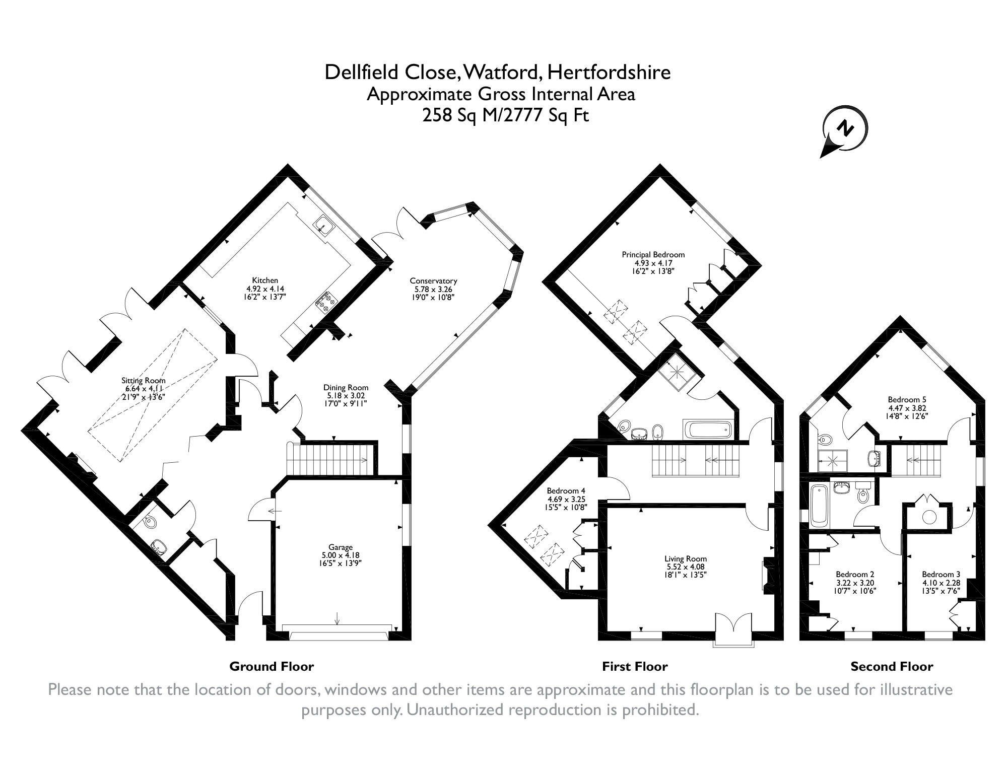 Saxton Mews, Dellfield Close, Watford WD17, 5 bedroom property for sale