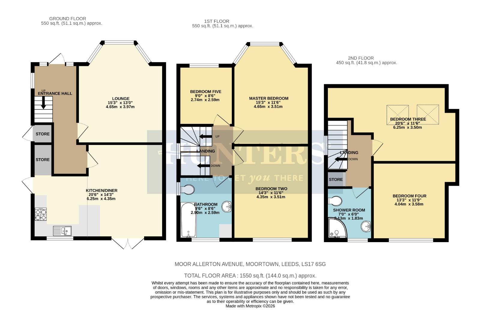 21, Moor Allerton Avenue, Leeds floorplan