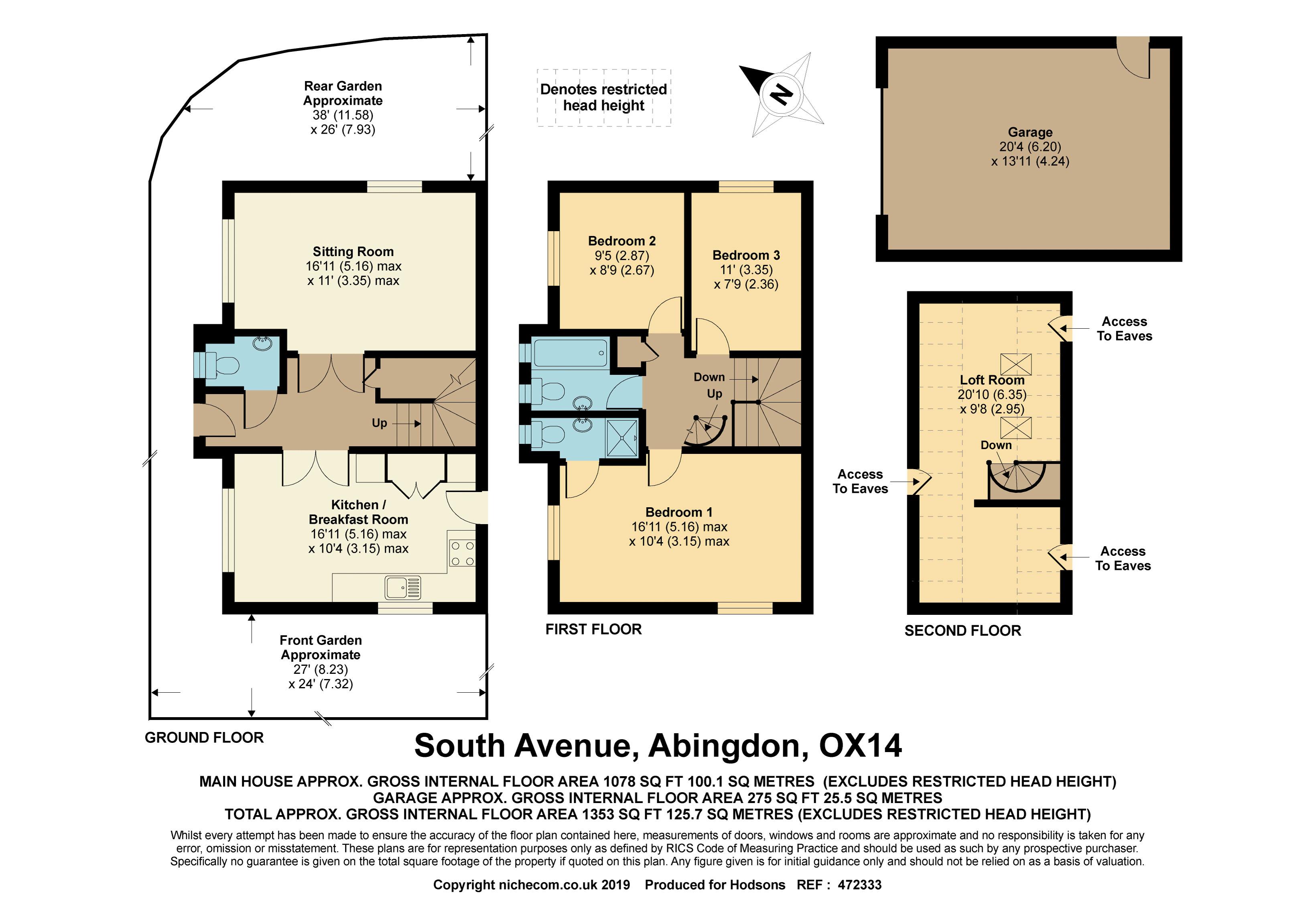 3 Bedrooms Detached house for sale in South Avenue, Abingdon OX14