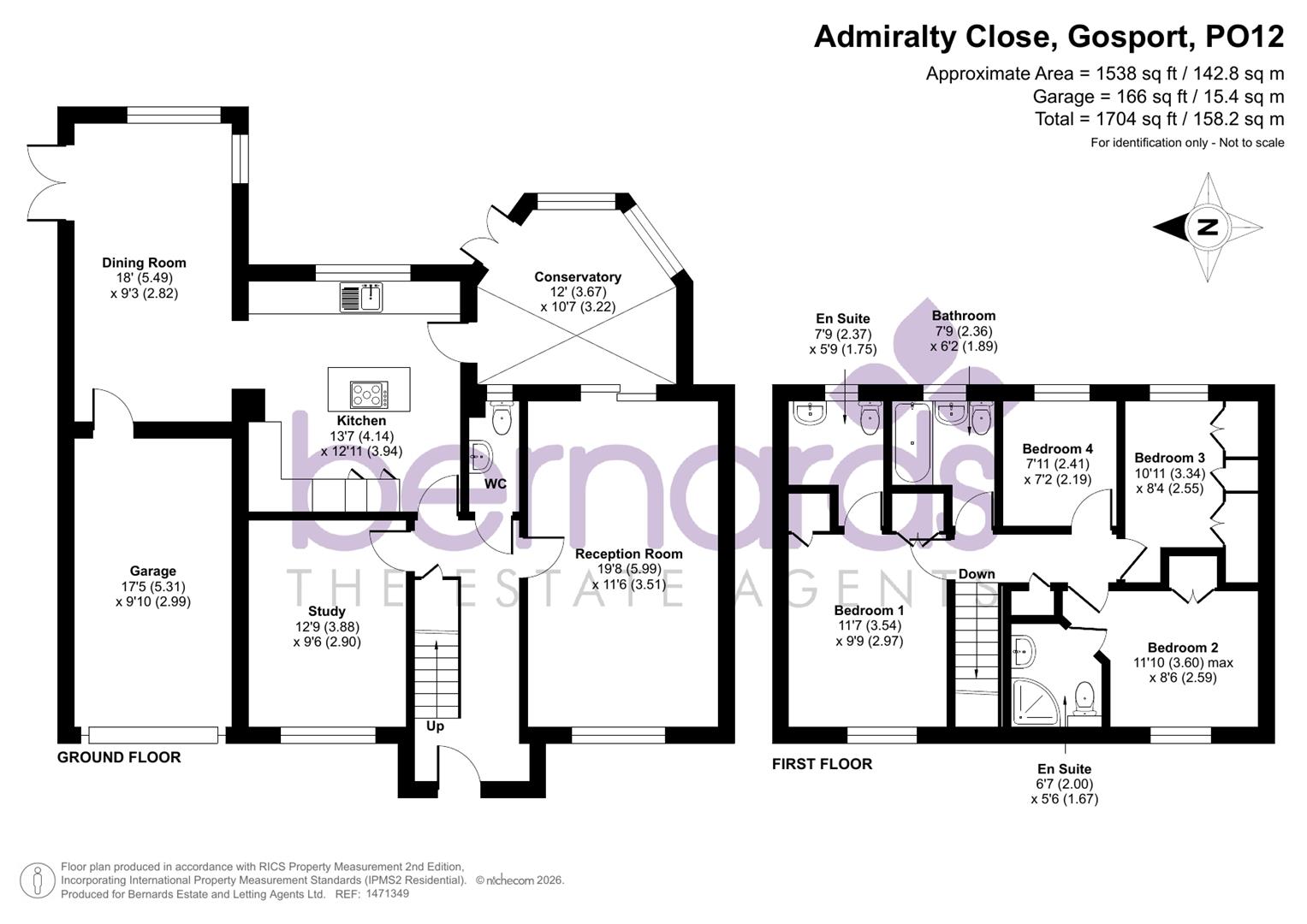 11, Admiralty Close, Gosport floorplan