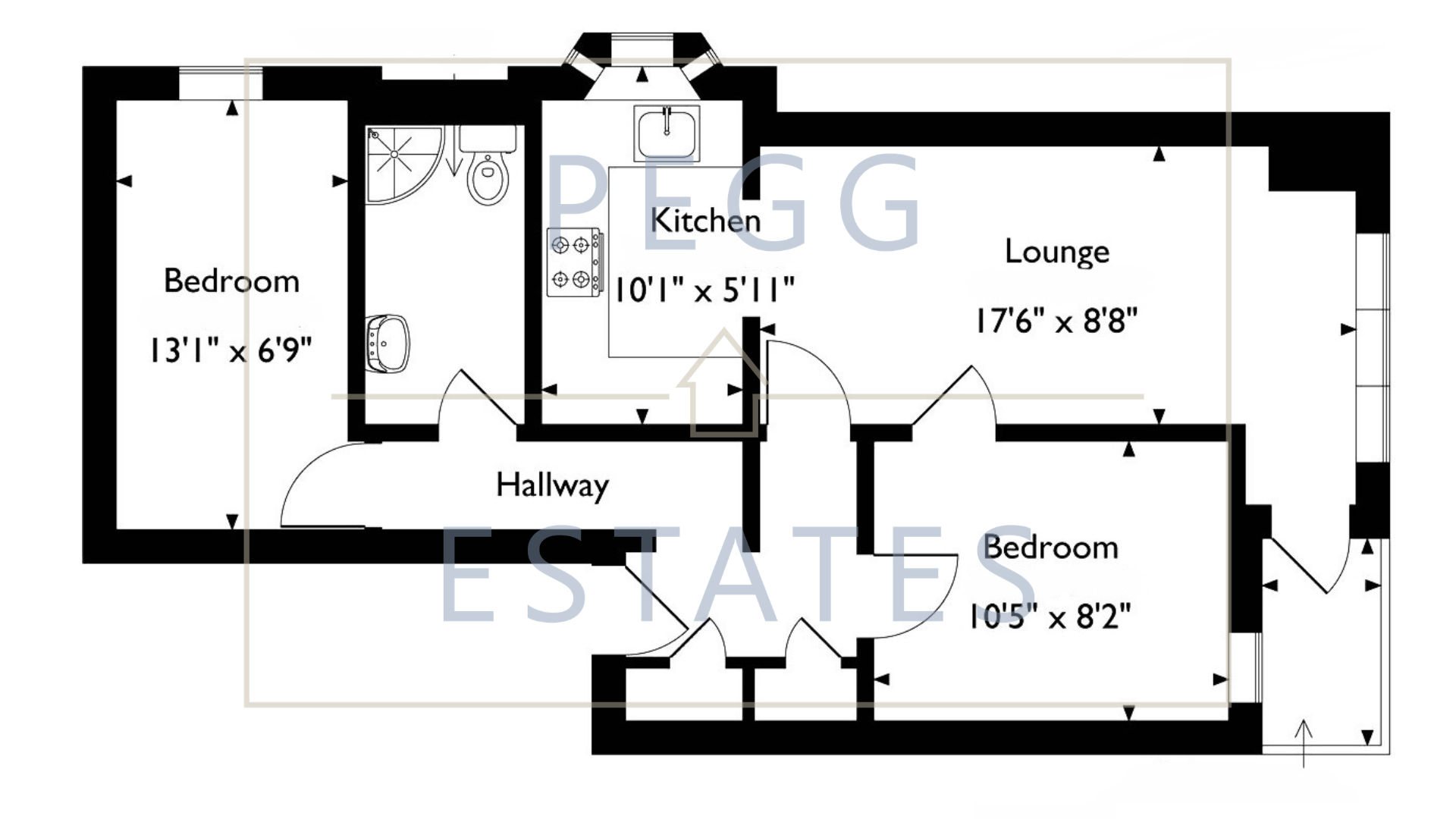 4 Park Side Villas, Torquay floorplan