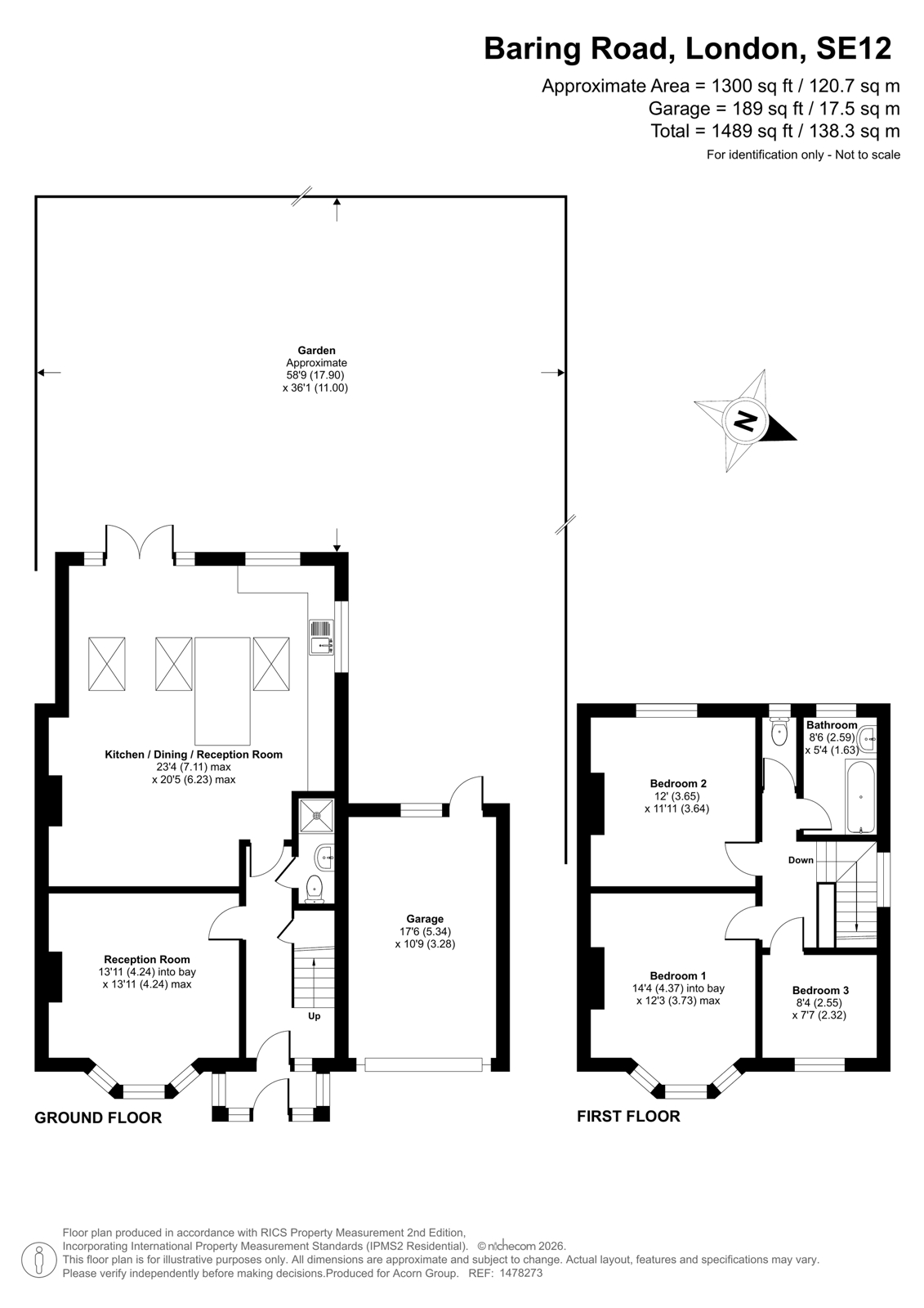 320, Baring Road, London floorplan