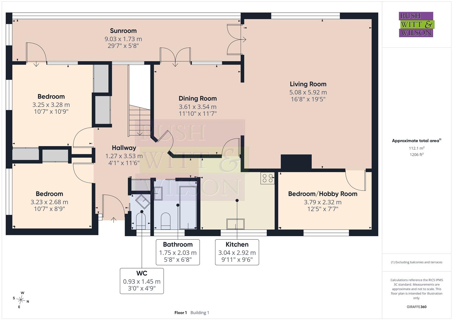 Austers, Whatlington Road Whatlington, Battle floorplan