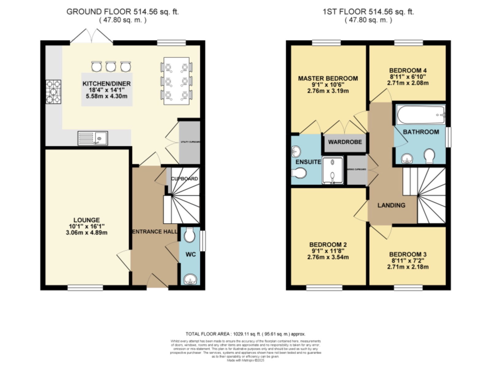 22, Garner way, Fleckney floorplan