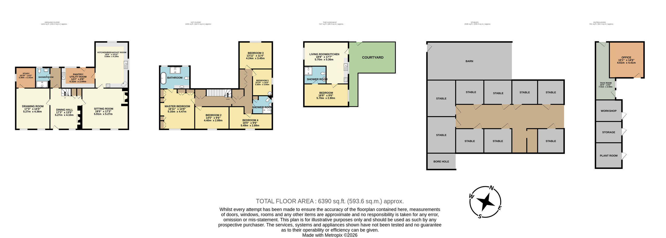 Jurston Farm, Wellington floorplan