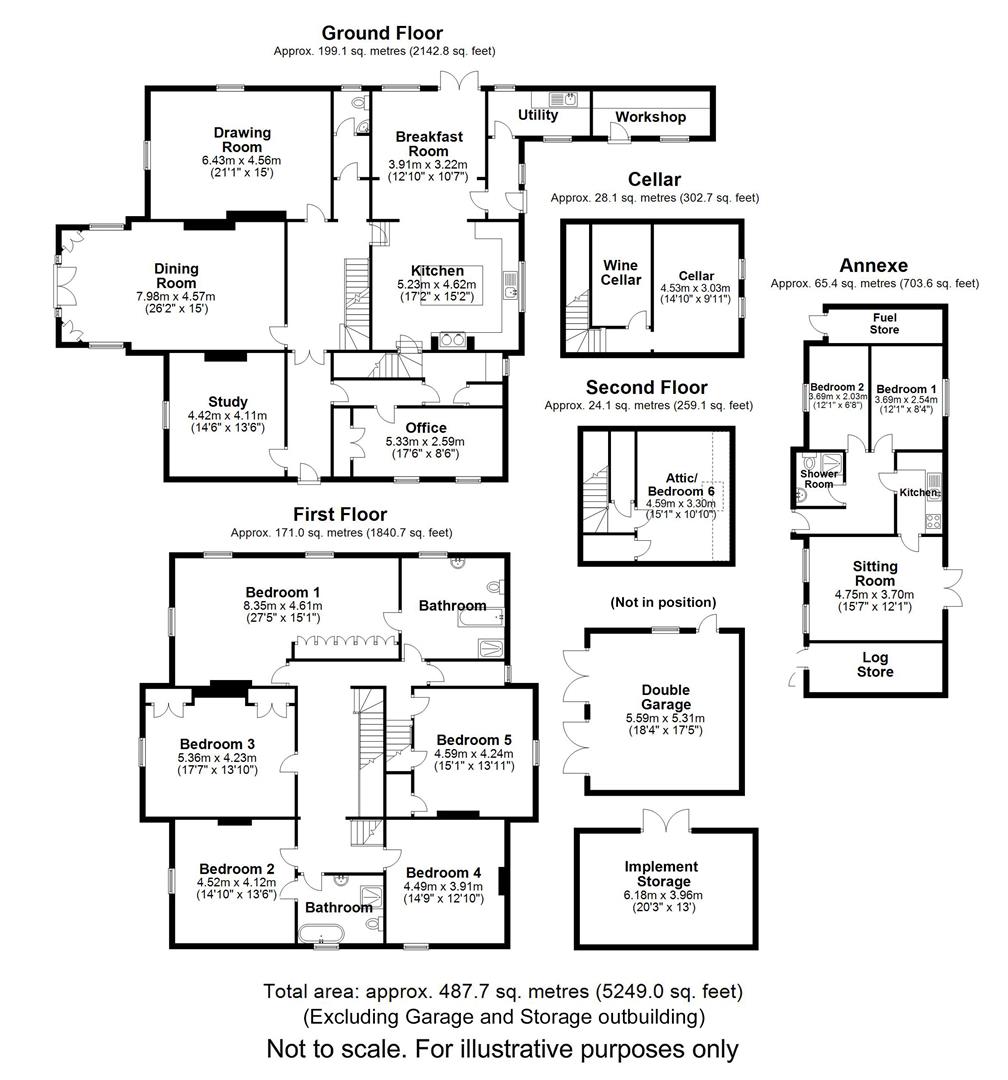 The Old Rectory, 51, Church Lane, Northampton floorplan