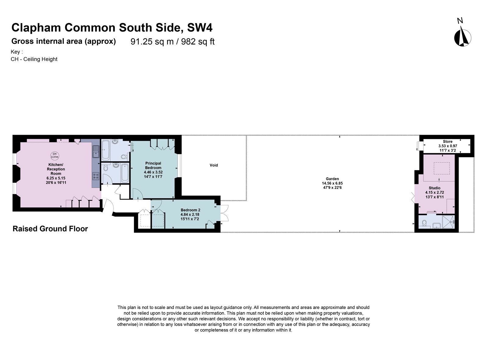 59E, Clapham Common South Side, London floorplan