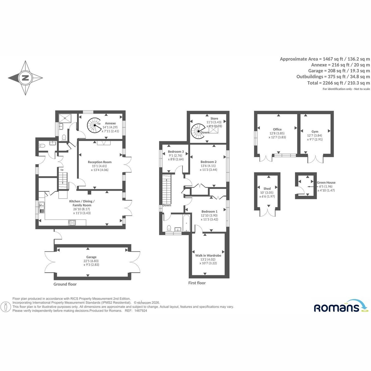 10, Woodford Close, Reading floorplan