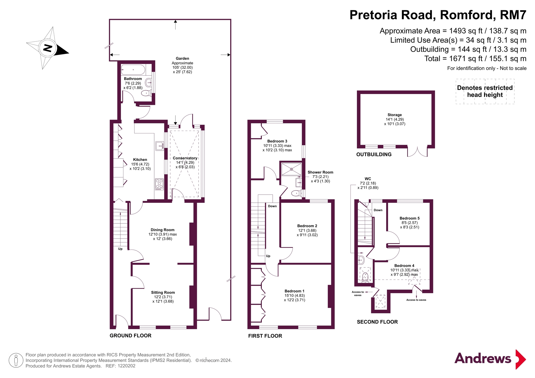 163, Pretoria Road, Romford floorplan