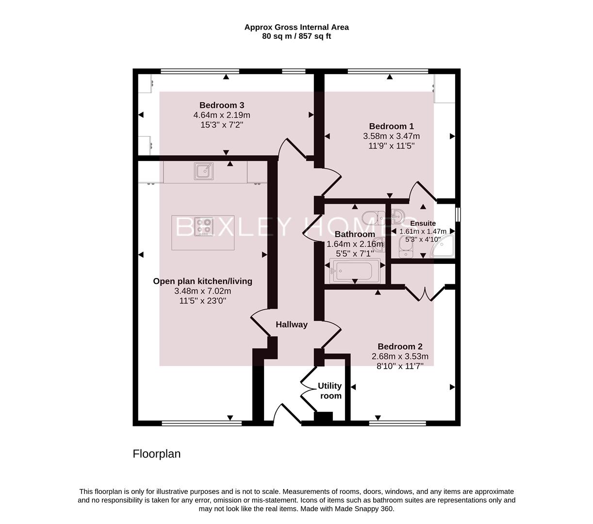 Flat 2 Carpenters Court, Welling High Street, Welling floorplan