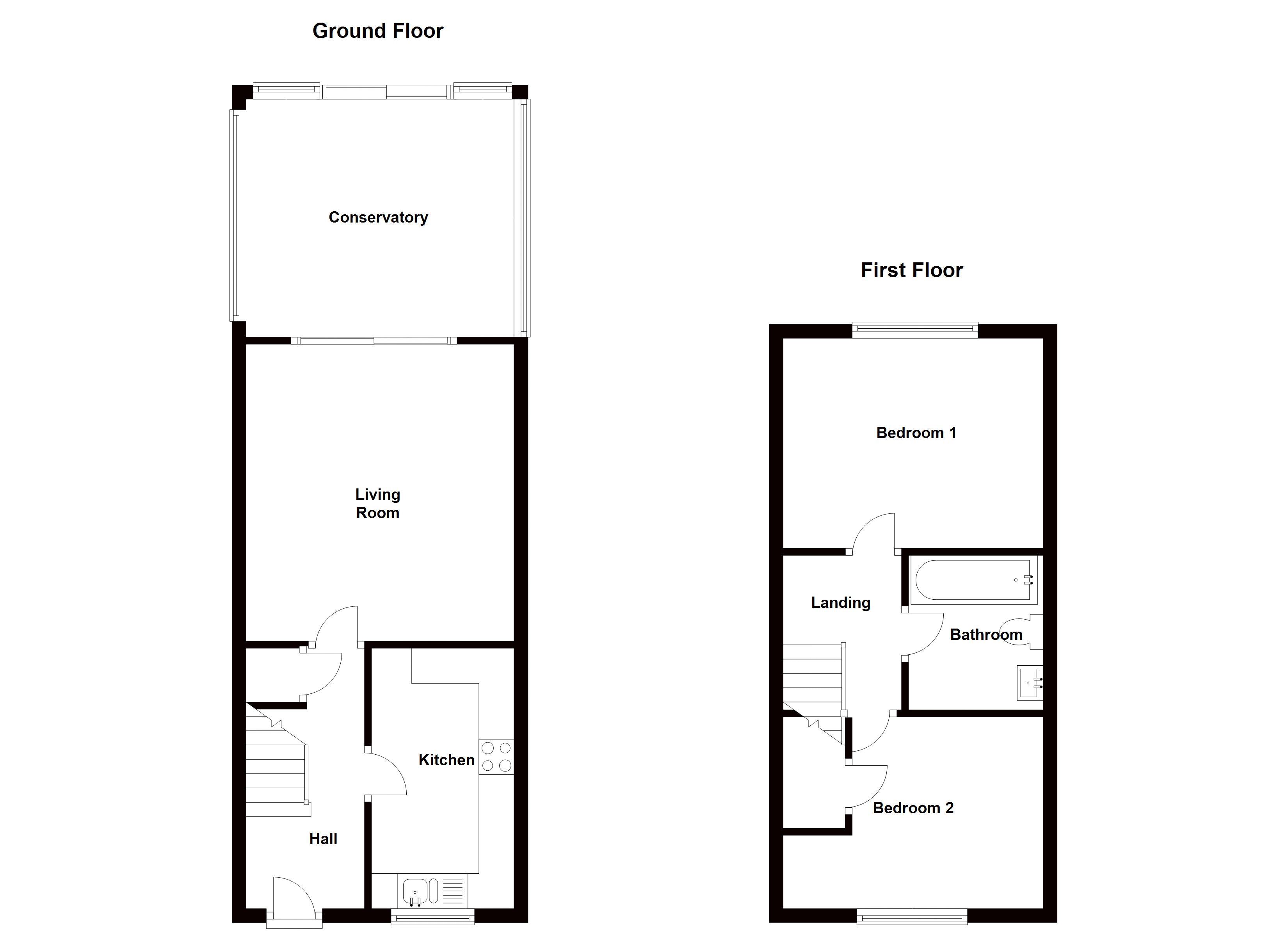 59, Russell Road, Toddington floorplan