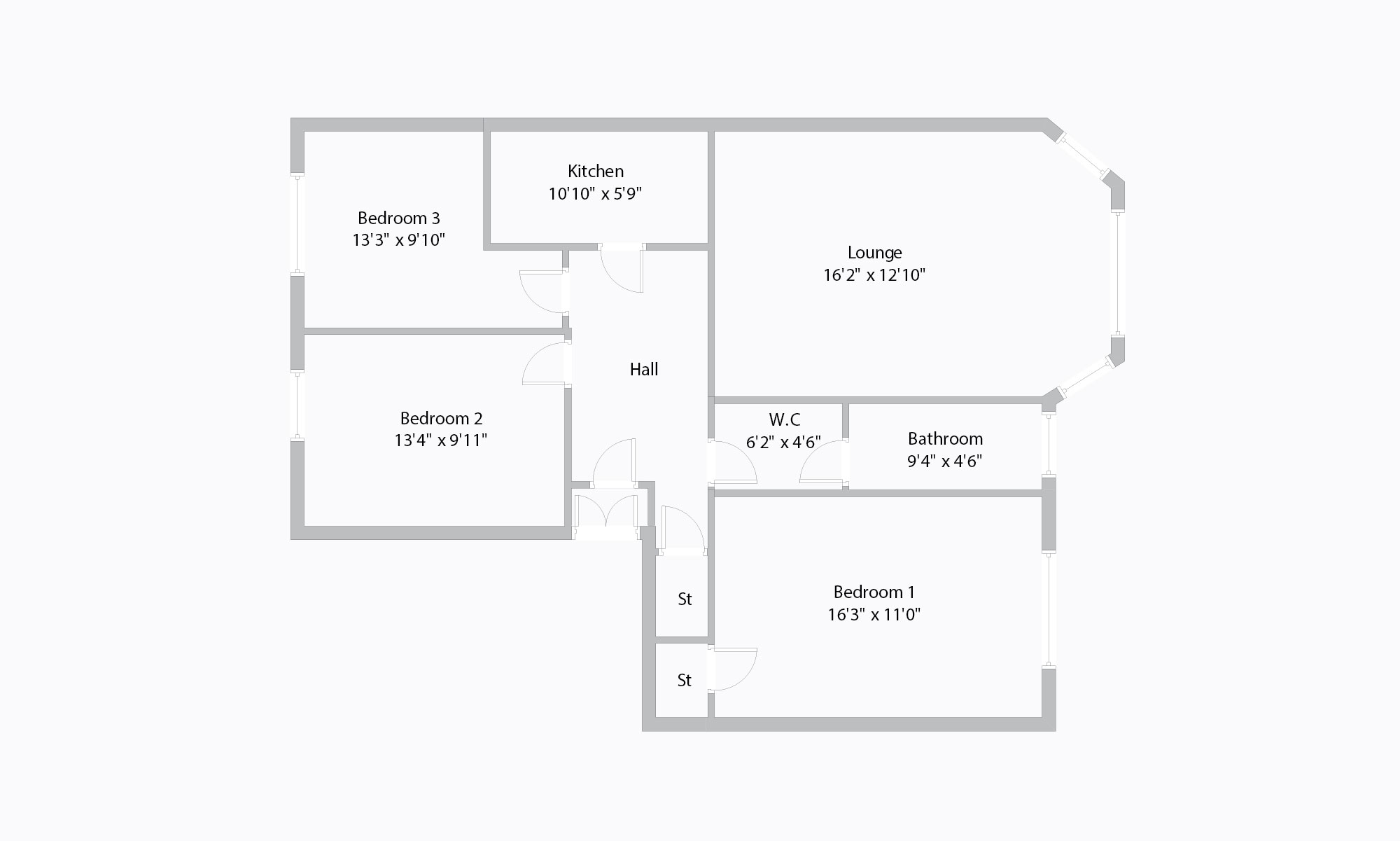 3 Bedrooms Flat for sale in West Princes Street, Flat 3/1, Woodlands, Glasgow G4