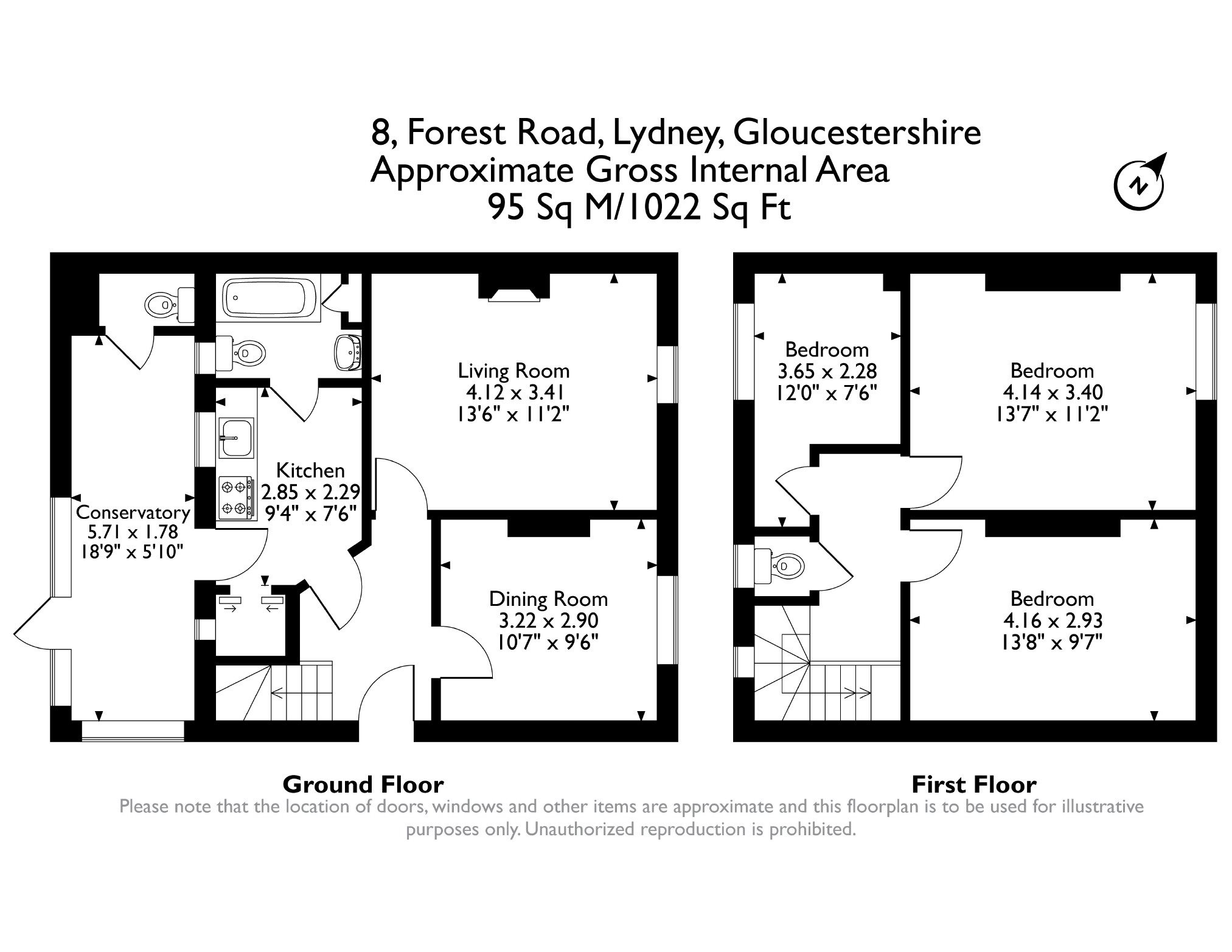 8, Forest Road, Lydney floorplan