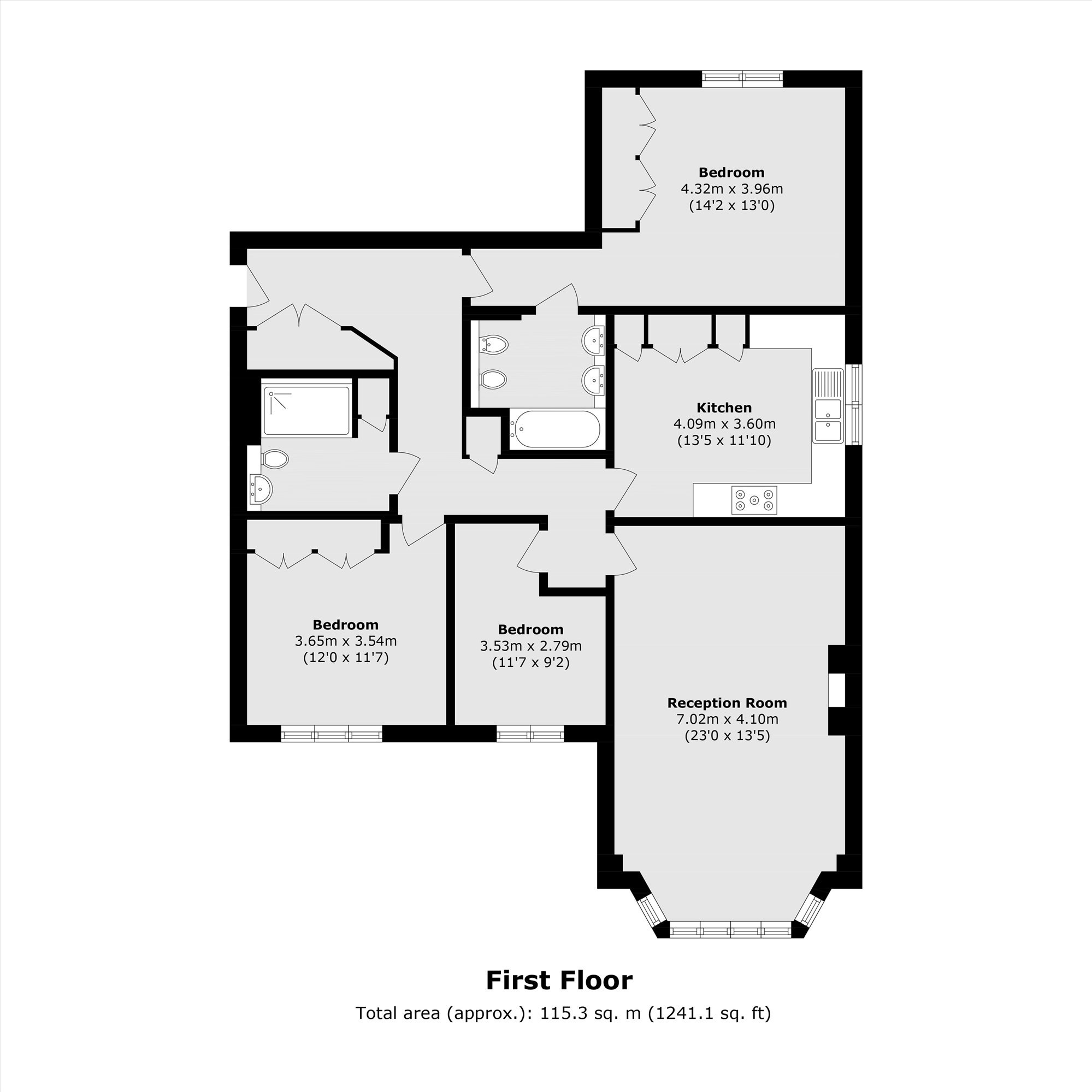 Raleigh Close, Hendon floorplan