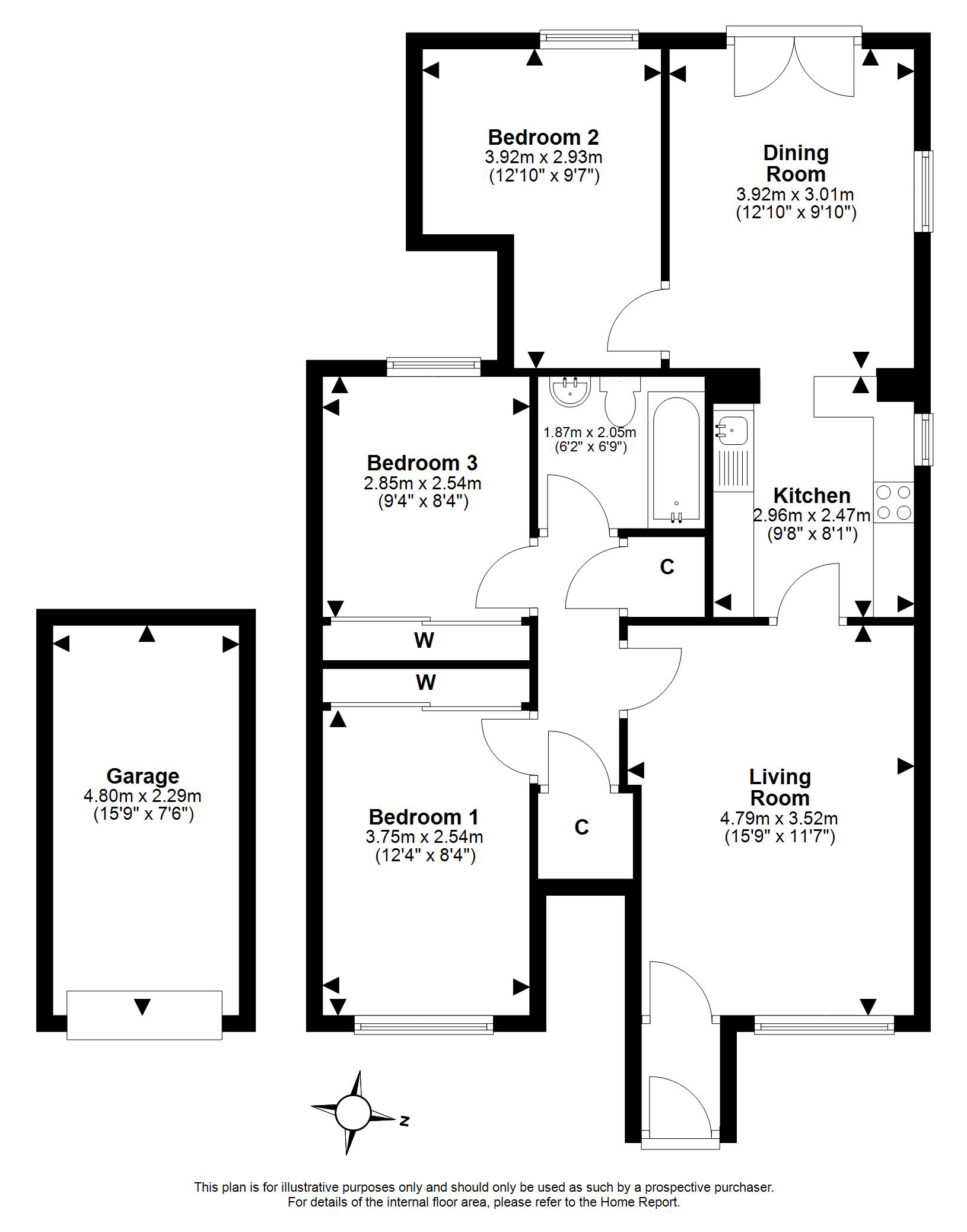 63, Wisp Green, The Wisp, Edinburgh floorplan