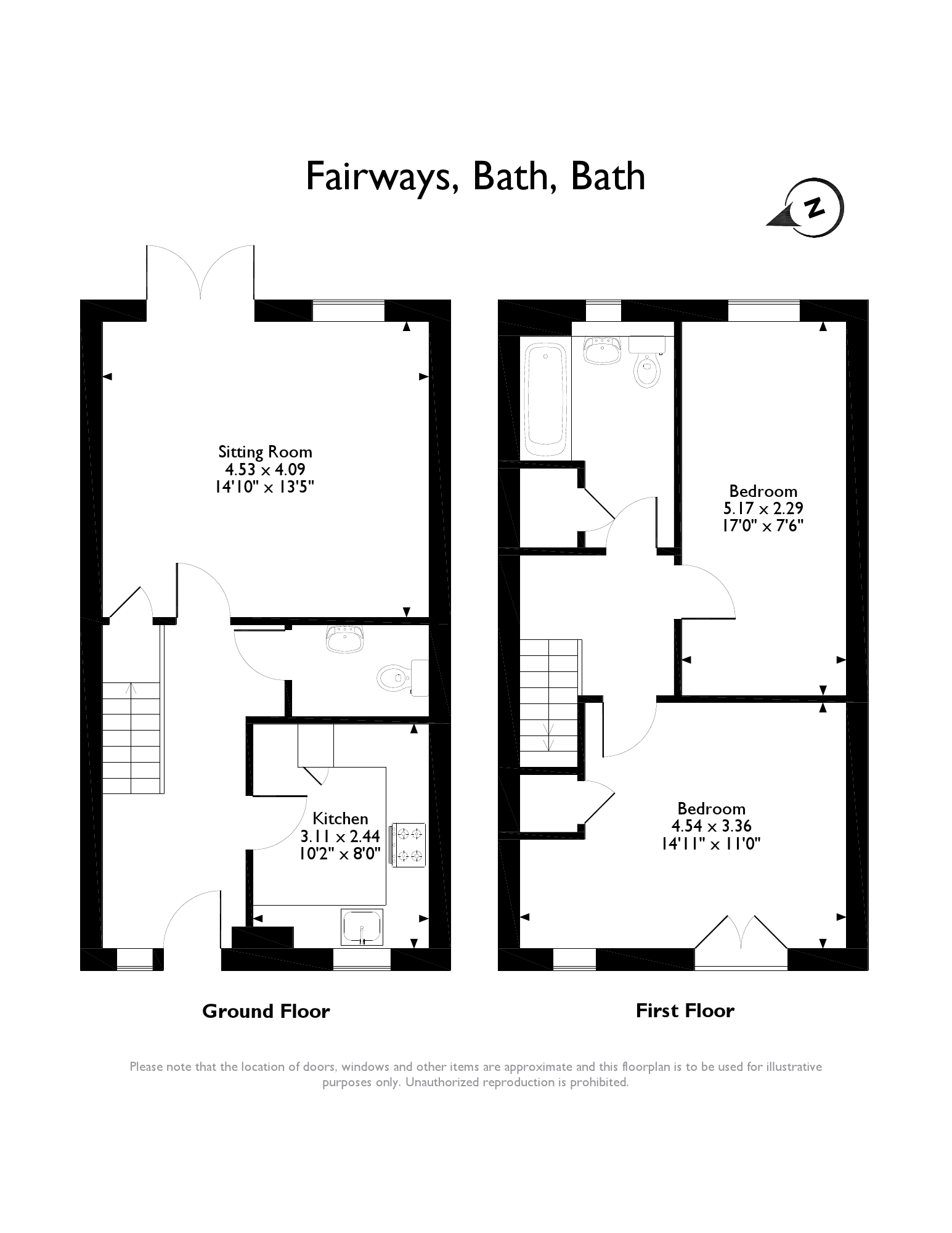 2 Bedrooms End terrace house for sale in 16 Fairways, Ensleigh, Bath BA1