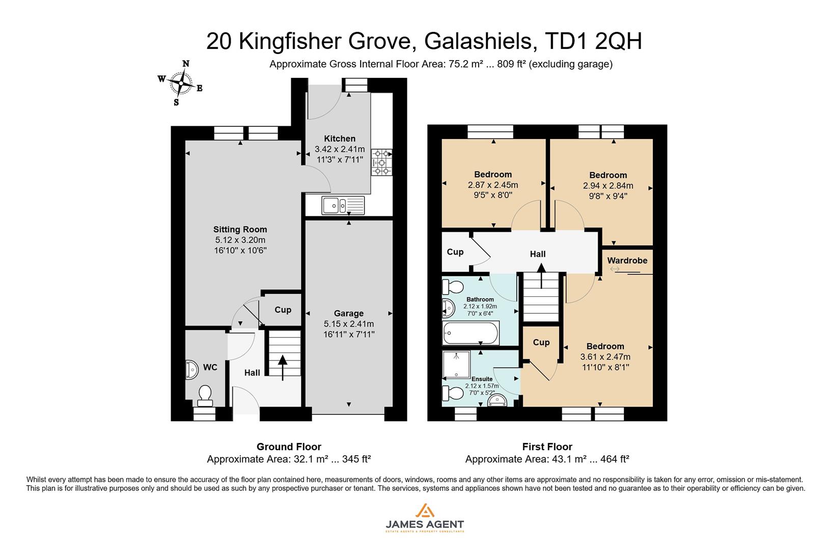 Kingfisher Grove, Galashiels floorplan