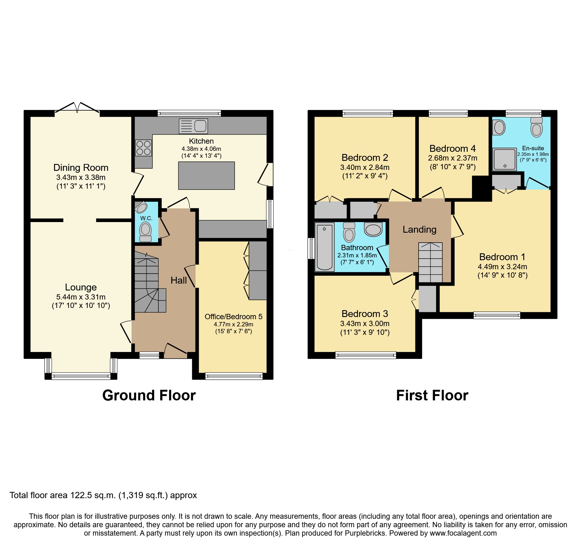 55, Linnet Close, Littlehampton floorplan