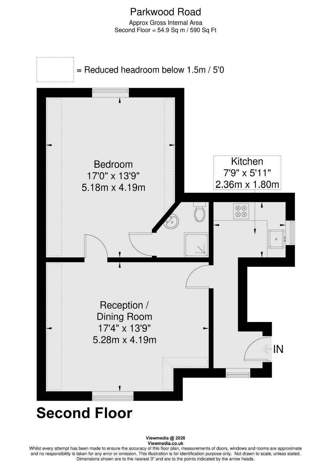 Parkwood Road, London floorplan