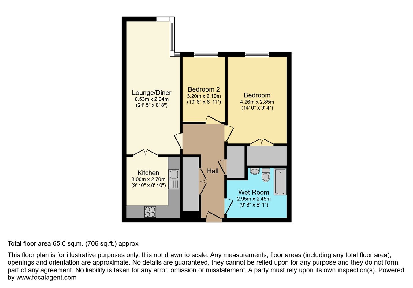 216 Newland Court, Newland Street, Witham floorplan