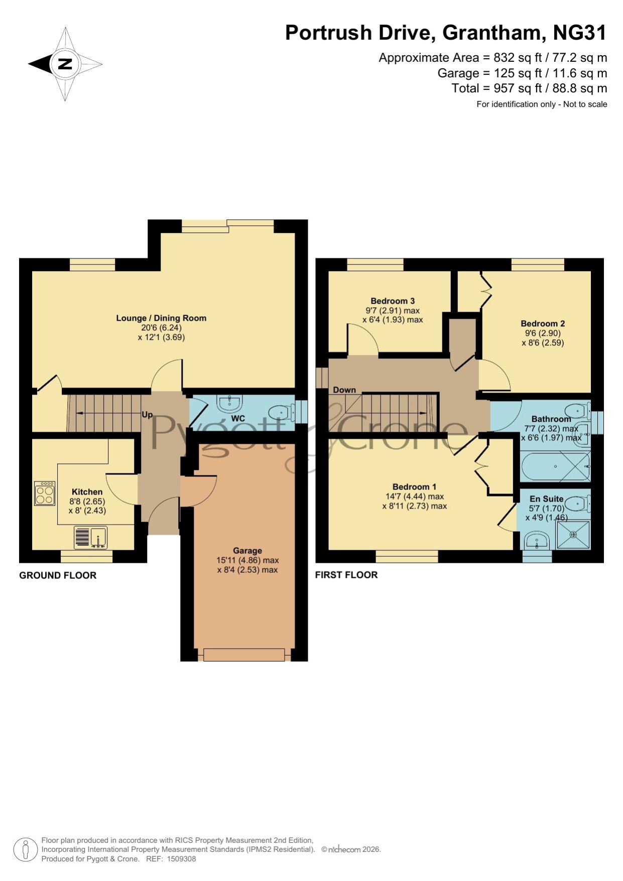 7, Portrush Drive, Grantham floorplan