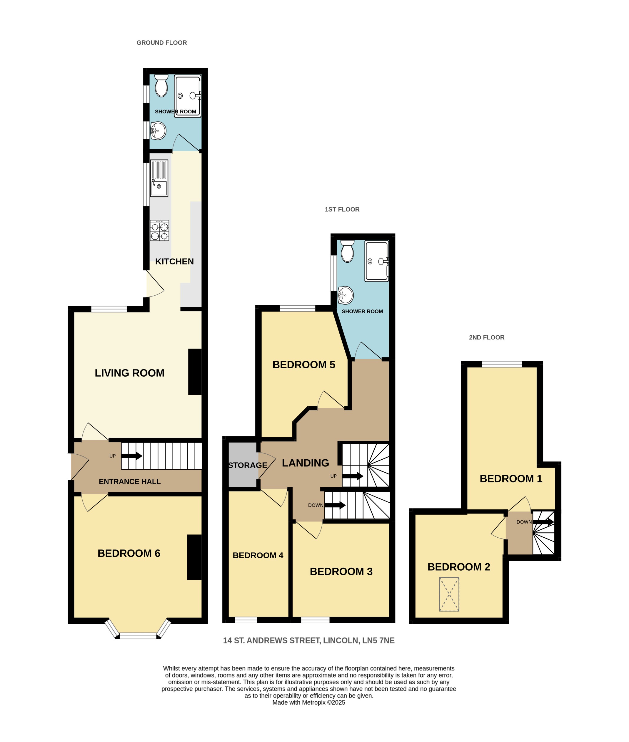 14, St. Andrews Street, Lincoln floorplan