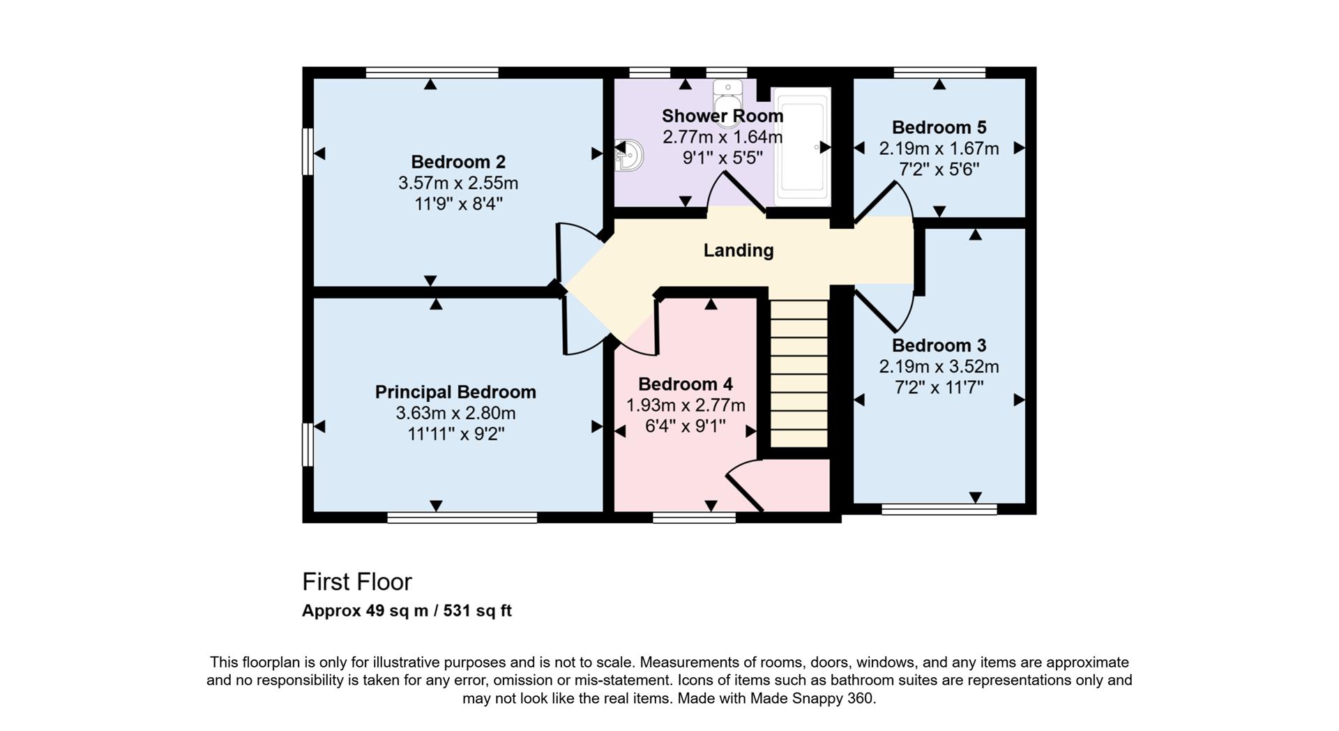 6, Trent Road, Bedworth floorplan