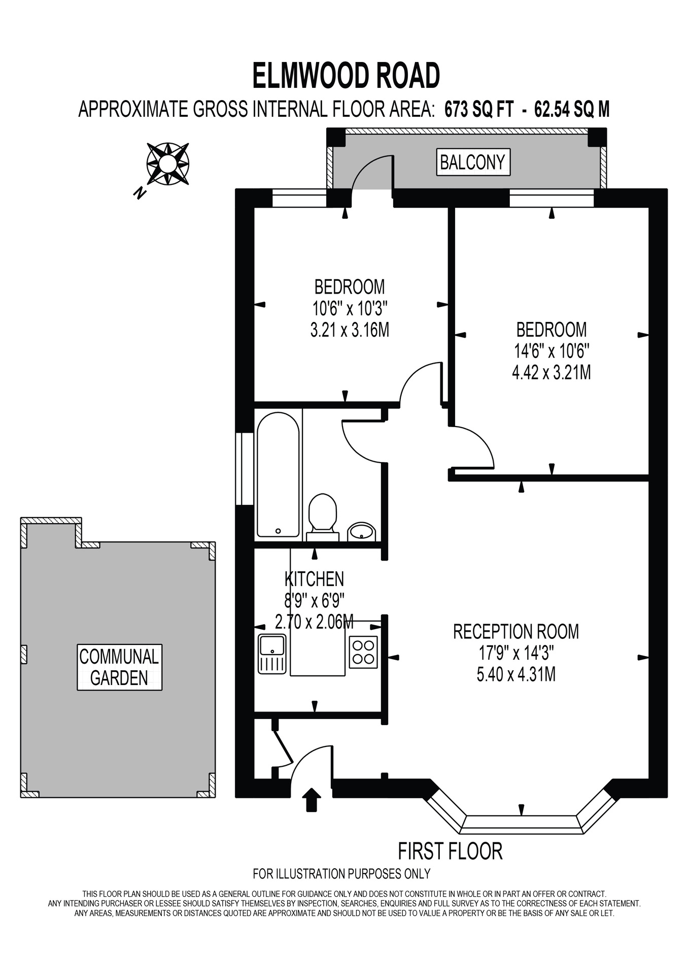22B Elmwood Road, Croydon floorplan