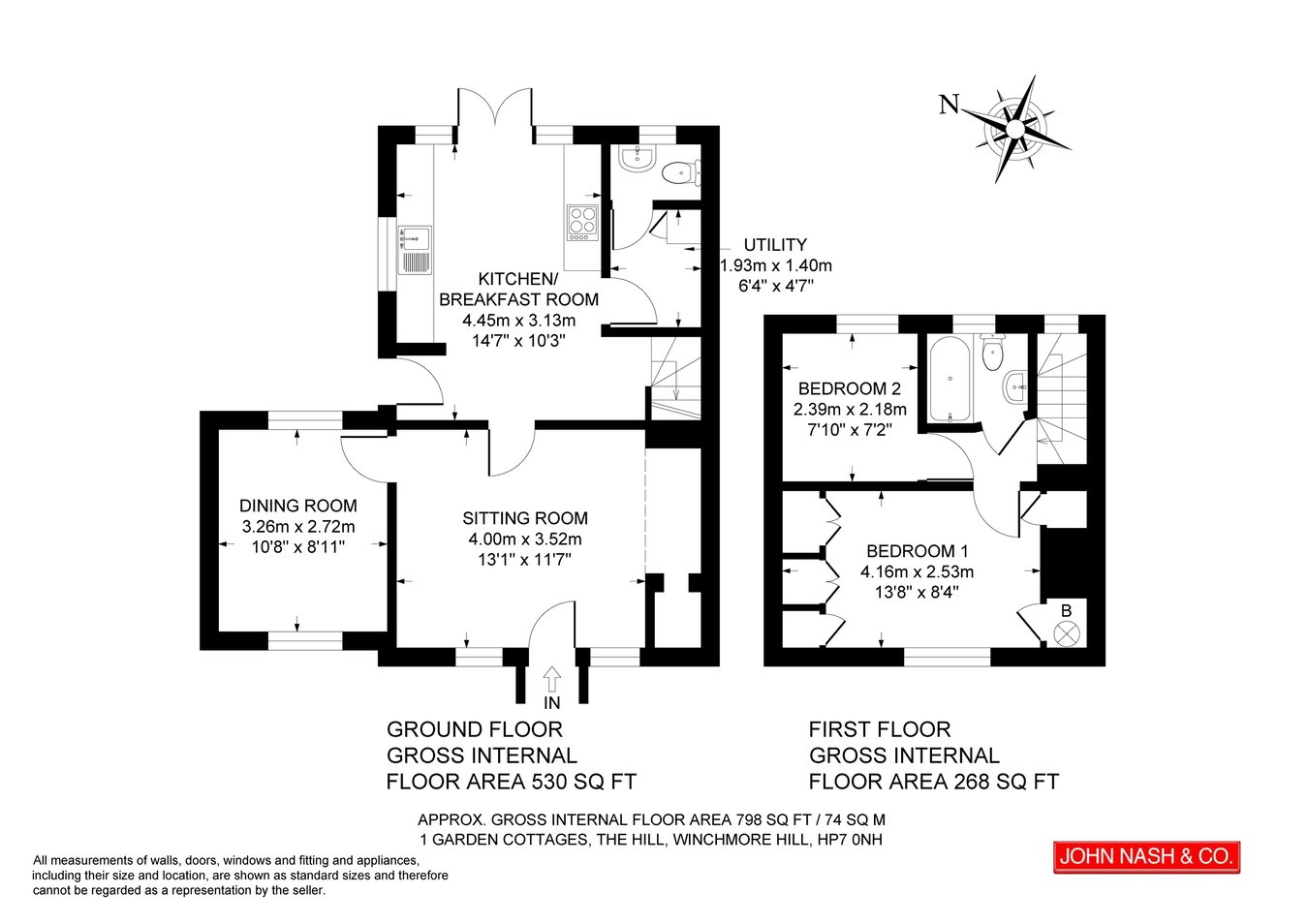 1 Garden Cottages, The Hill, Amersham floorplan