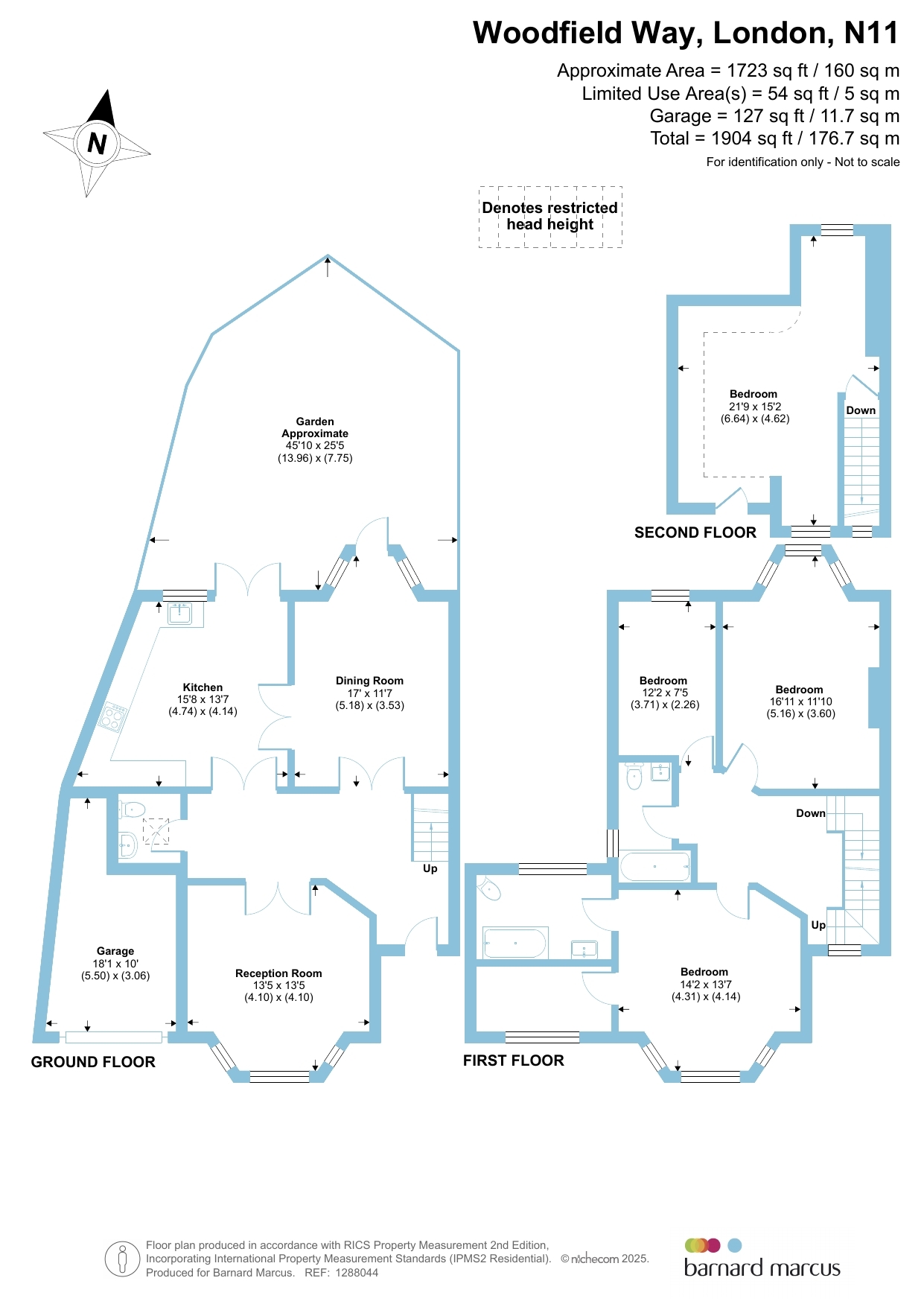 4, Woodfield Way, London floorplan