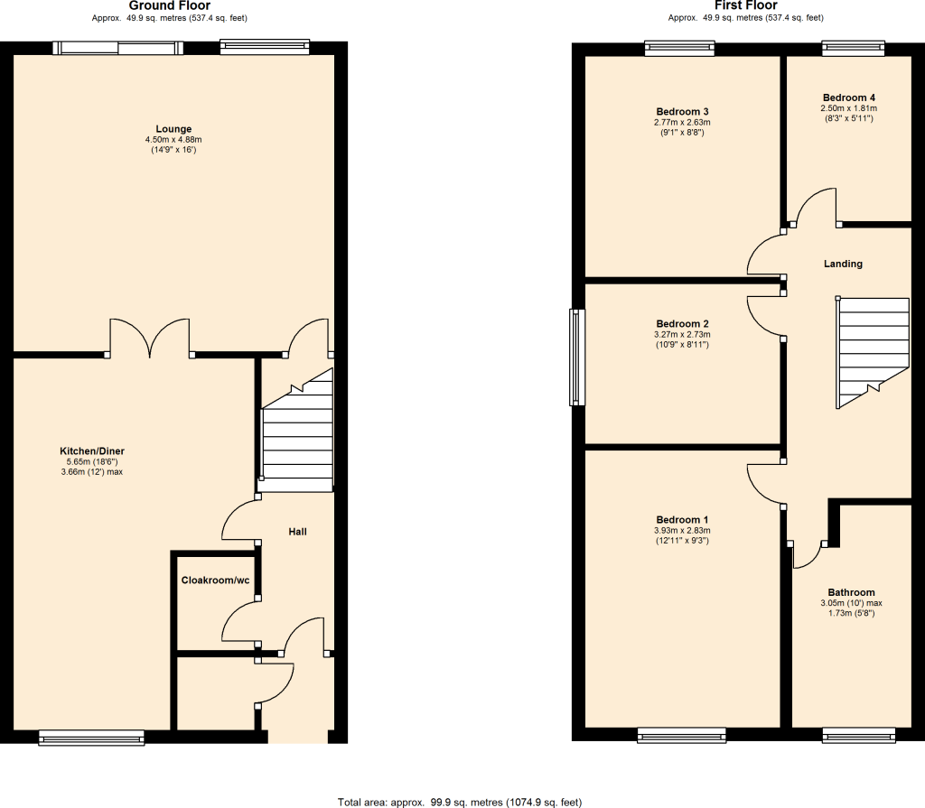 40, Compass Close, Runcorn floorplan