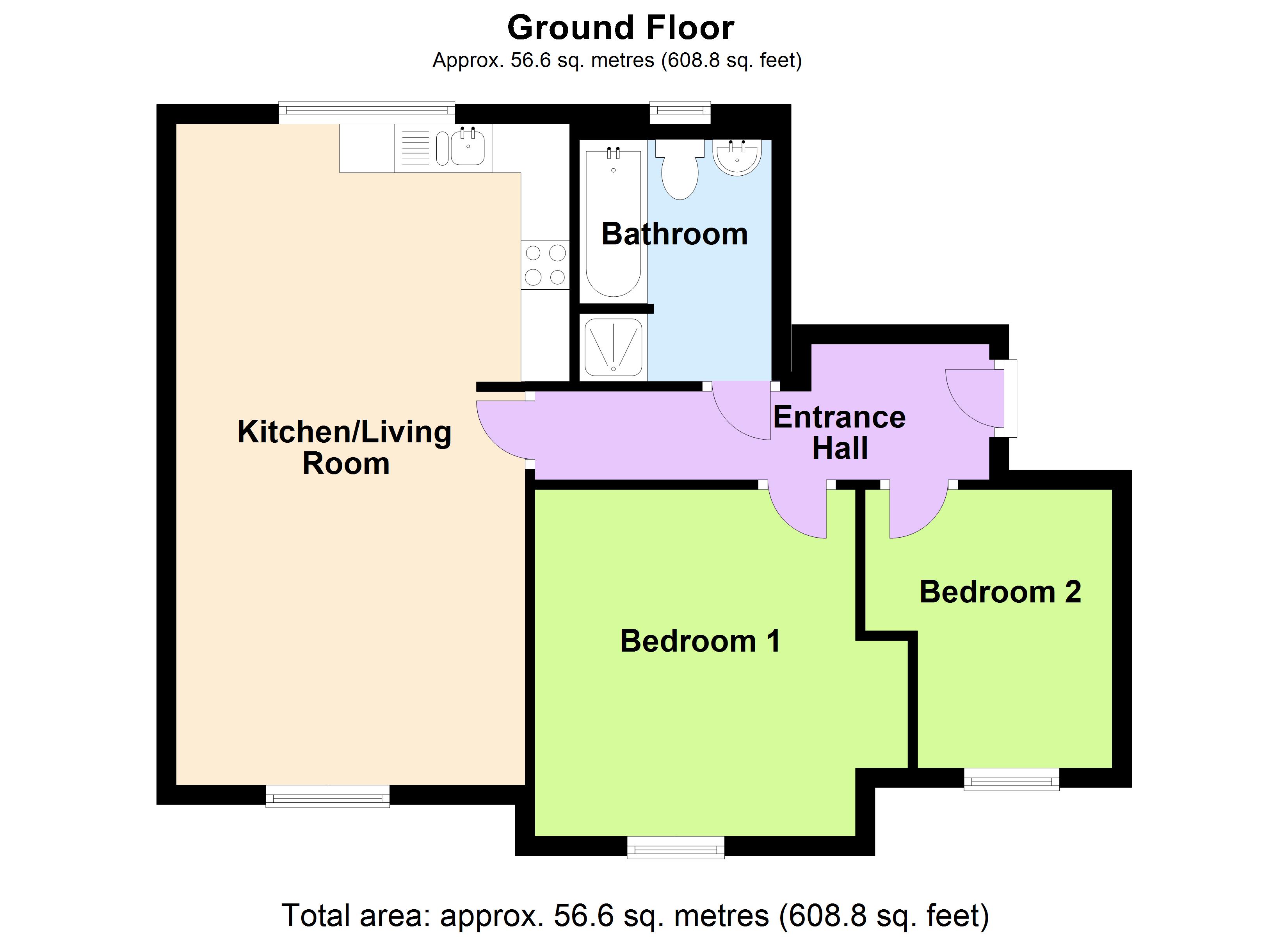 2, Walnut Tree Court, Higham Ferrers floorplan