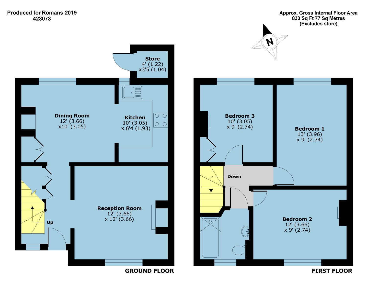 3 Bedrooms Terraced house for sale in Juniper Terrace, The Common, Shalford GU4