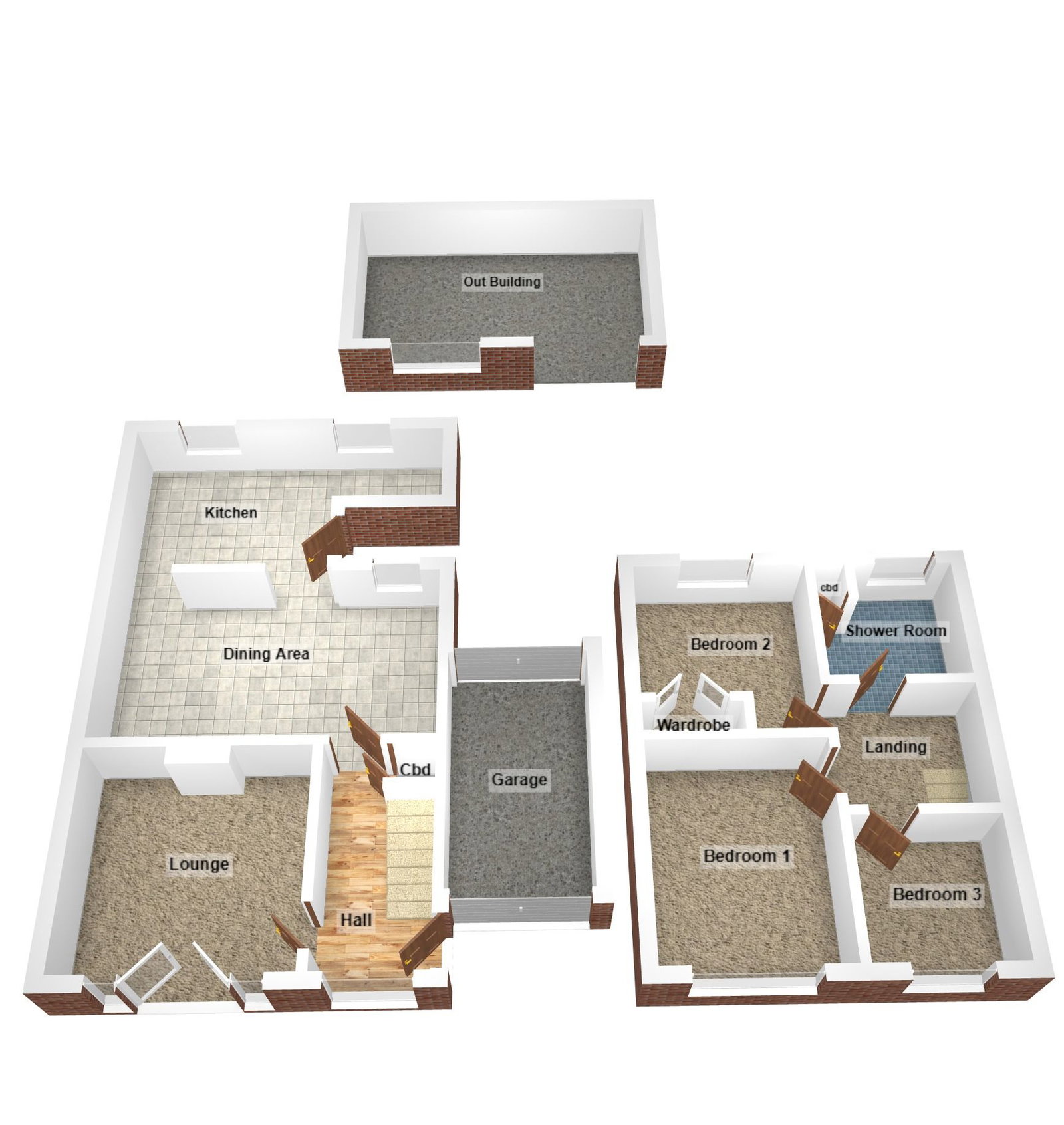 1, St. Annes Gardens, Hengoed floorplan
