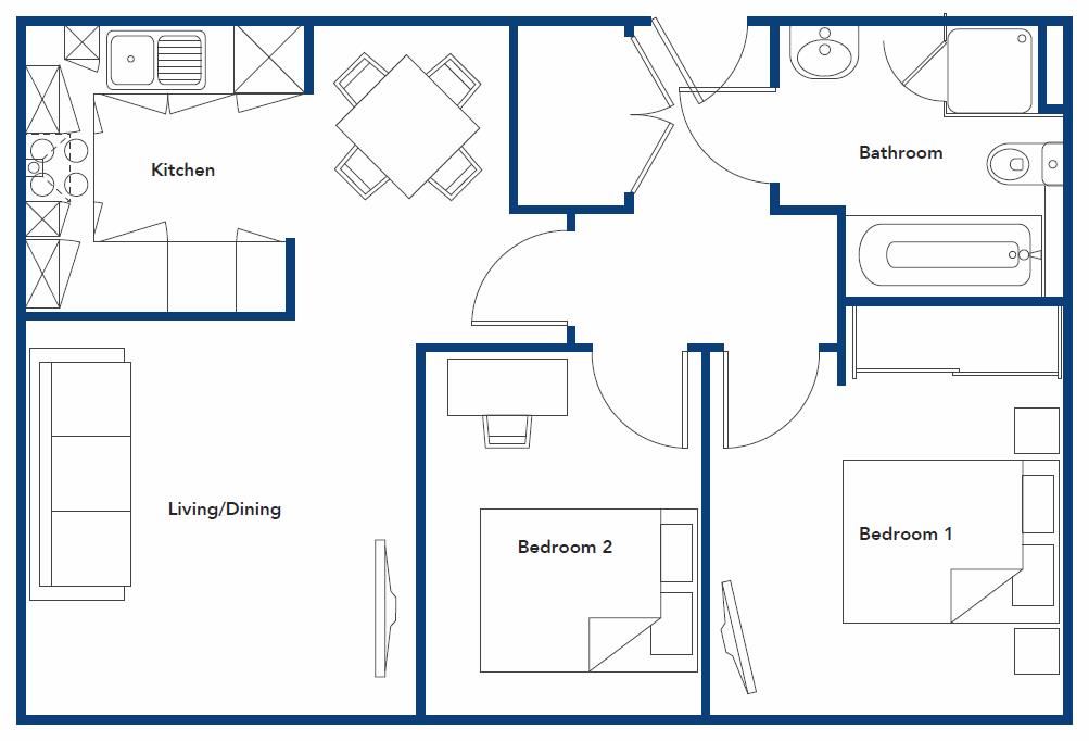 2 Bedrooms Flat to rent in Petal Court, Worsley, Manchester M28