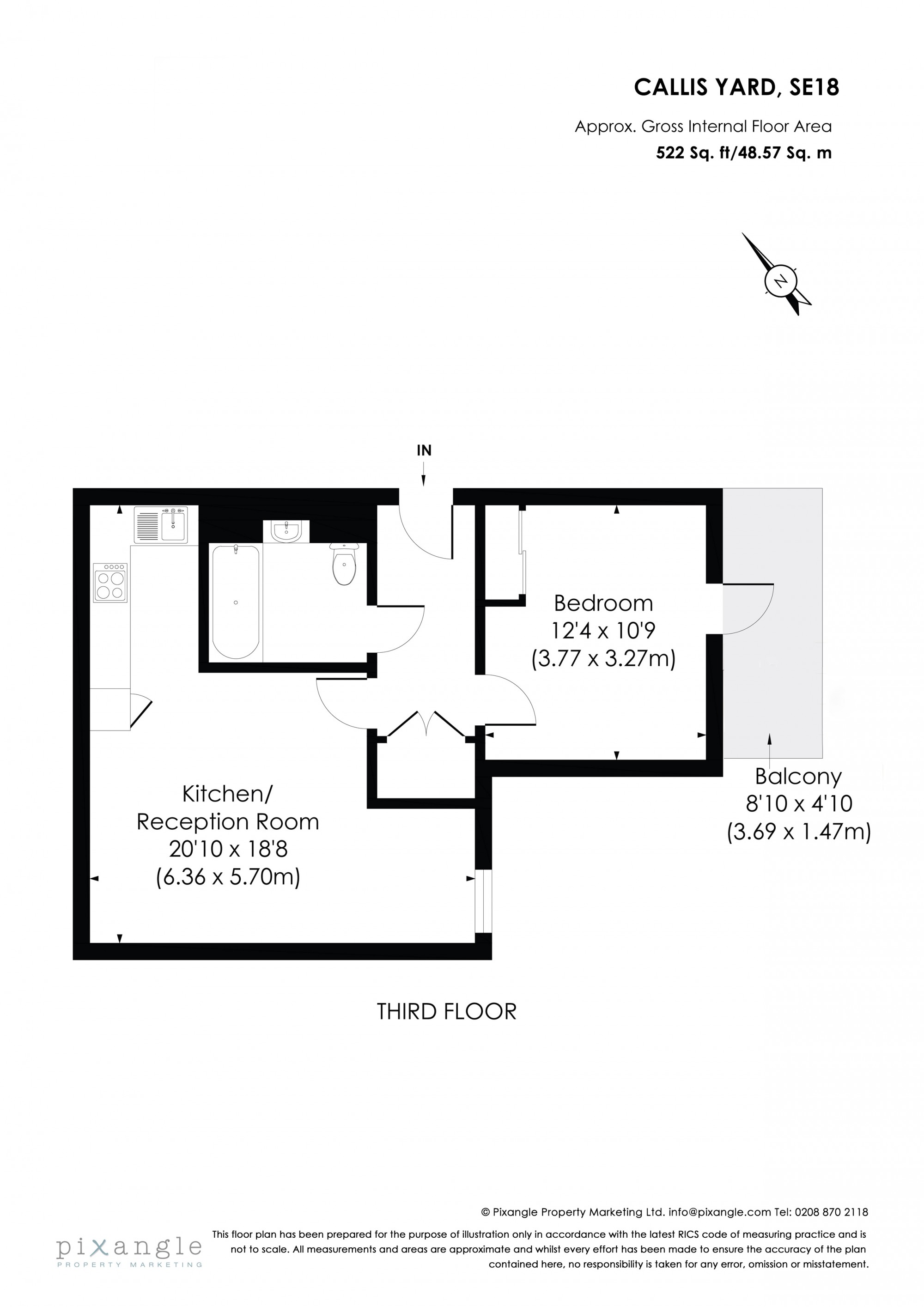 1 Bedrooms Flat to rent in Callis Close, London SE18