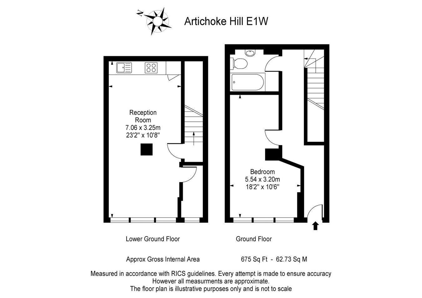 2 Artichoke Hill, London floorplan