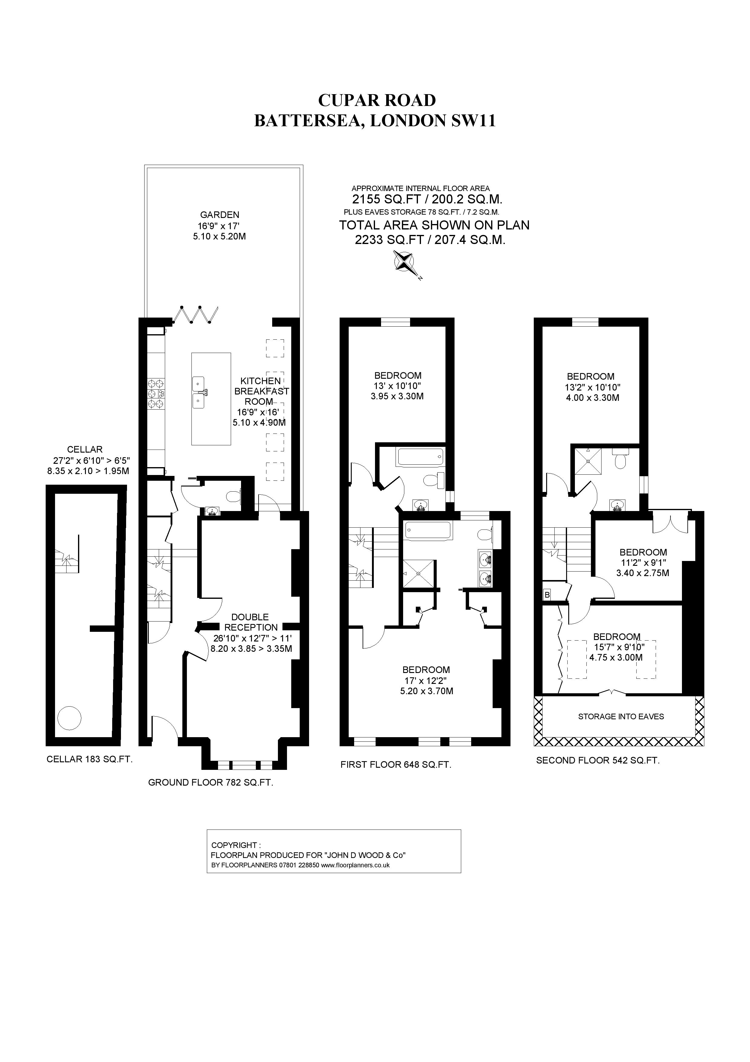 7, Cupar Road, London floorplan
