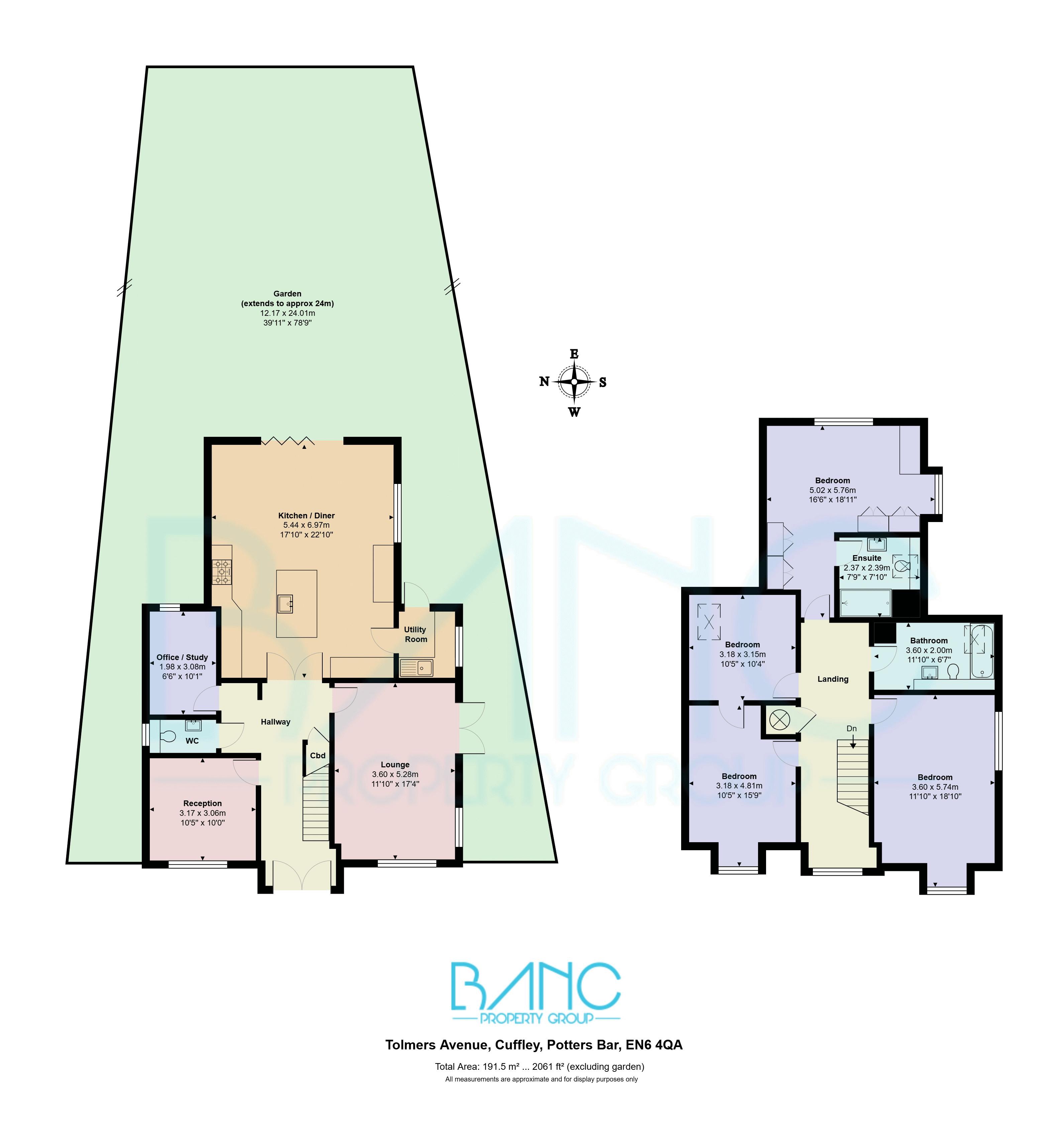 36, Tolmers Avenue, Cuffley floorplan