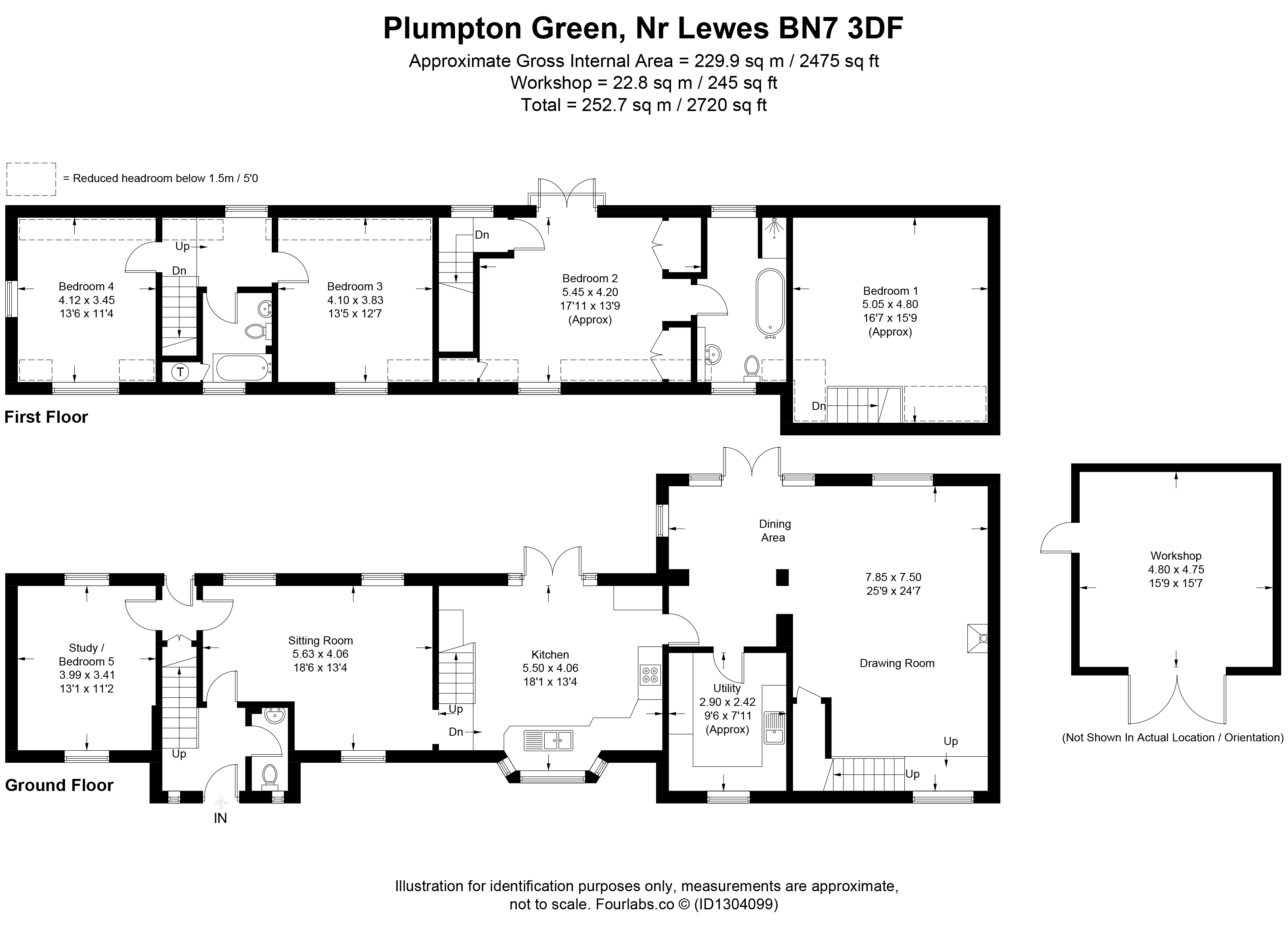 Letchmore Cottage,, Plumpton Green, East Sussex floorplan