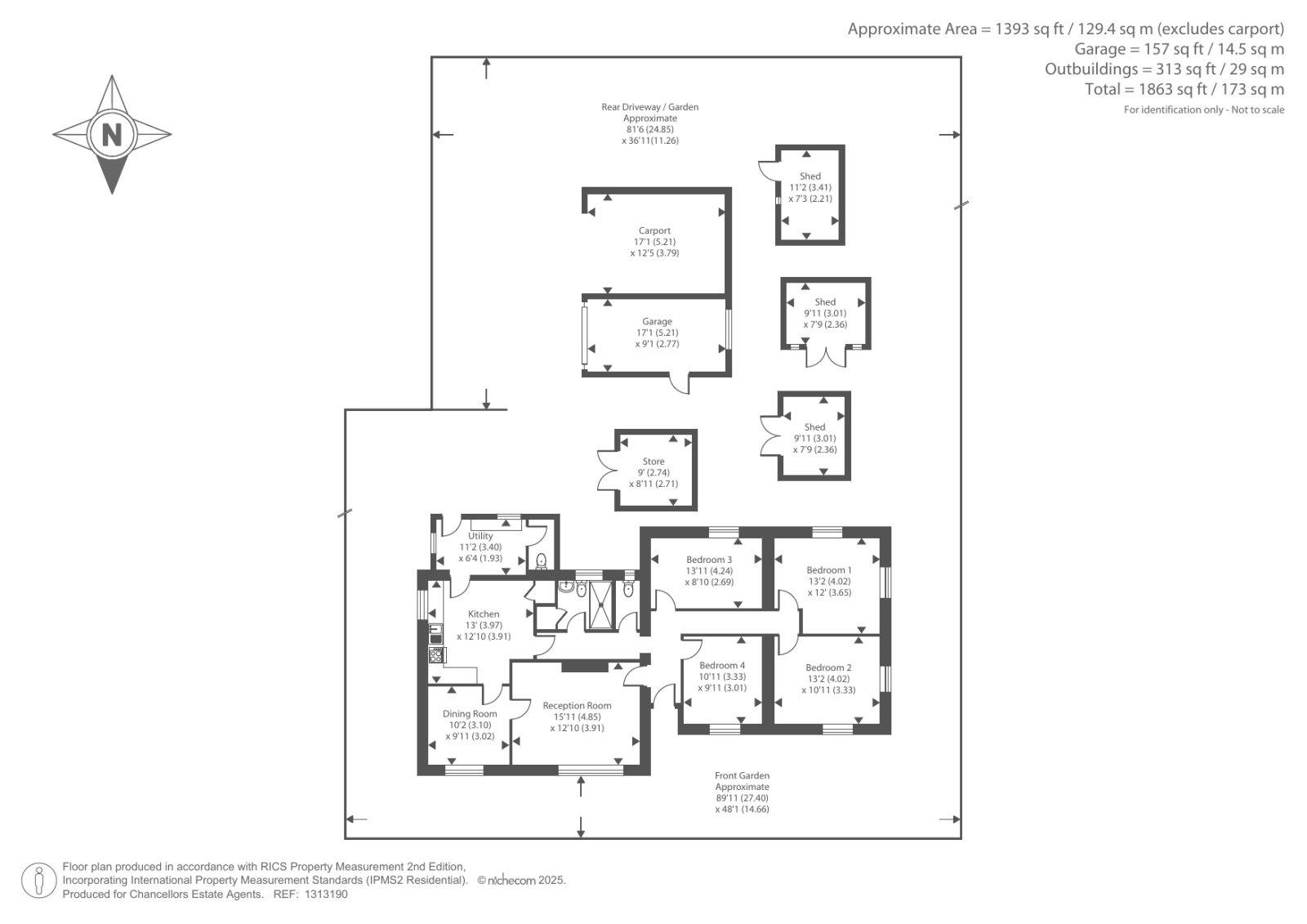 Fernside,, Kingswood Road, Herefordshire, County floorplan