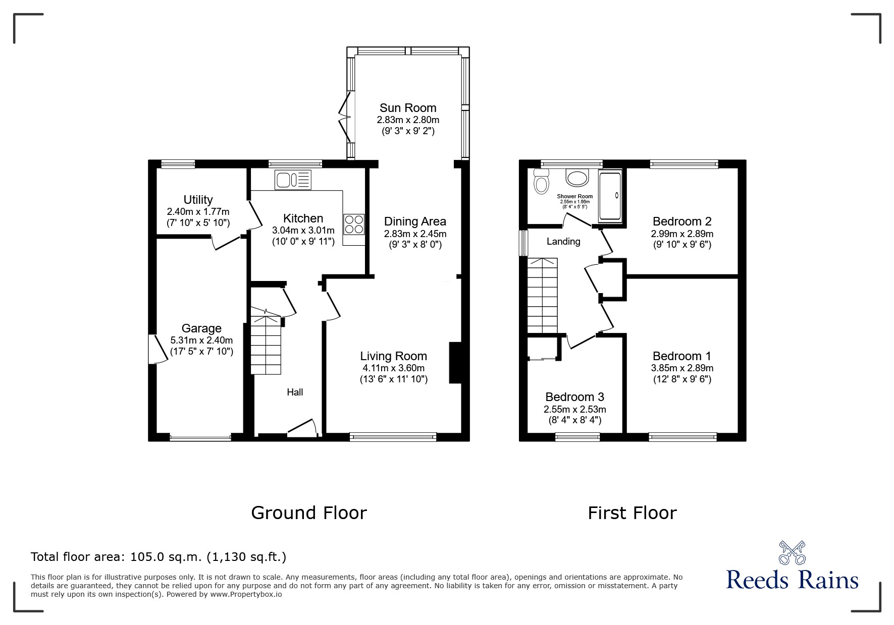 44, Glanton Close, Durham floorplan