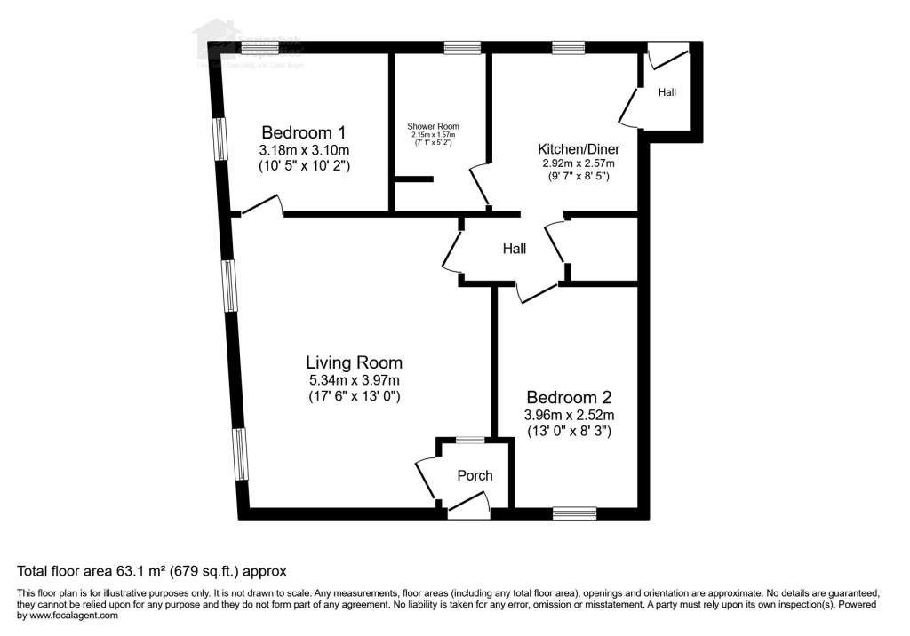 2a, Bailey Lane, Morecambe floorplan
