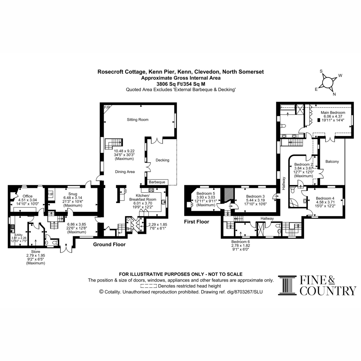 Rosecroft Cottage, Kenn Pier, Clevedon floorplan