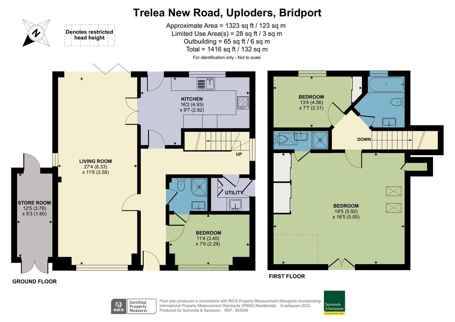 Trelea, New Road, Bridport floorplan