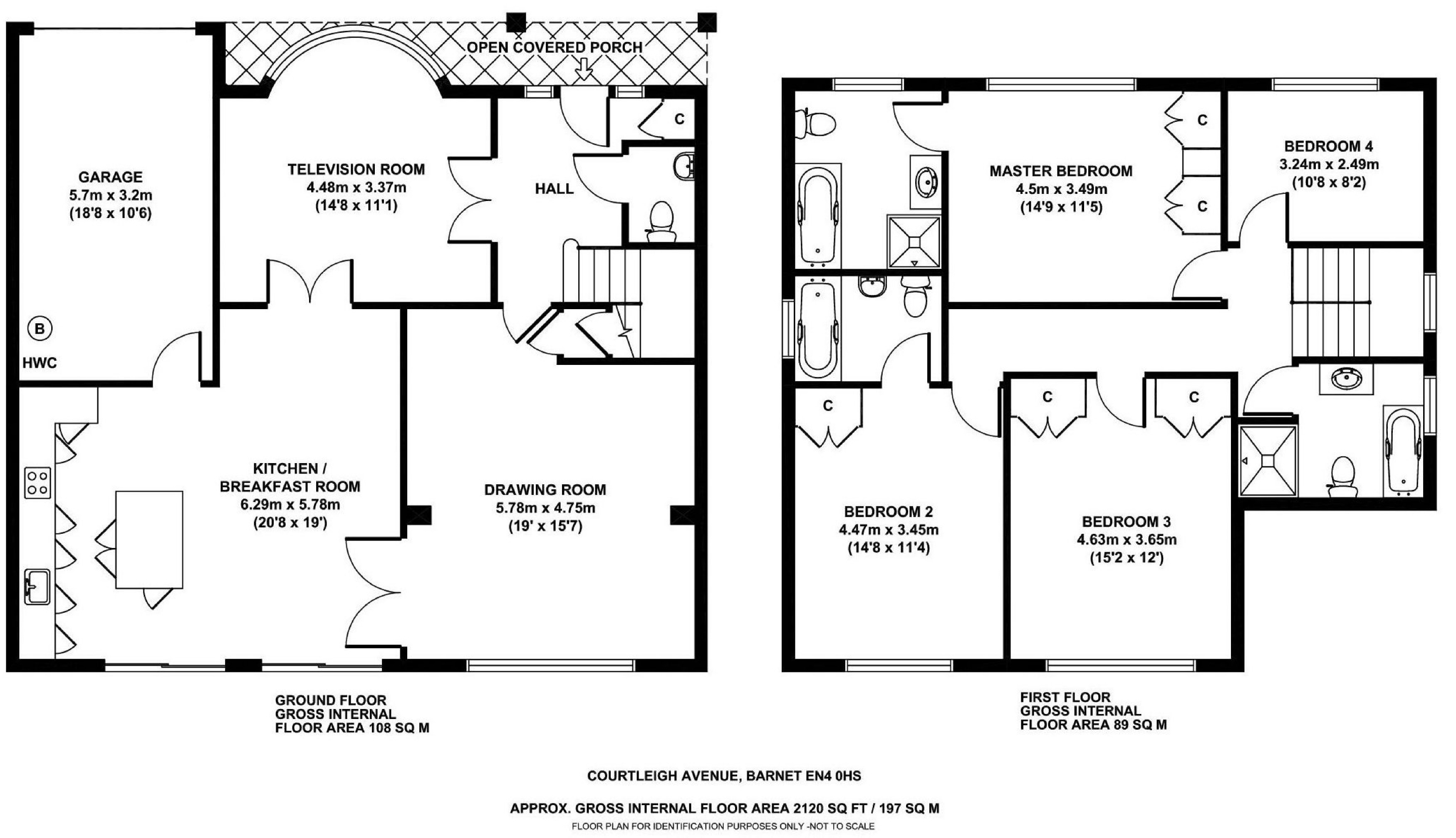 14, Courtleigh Avenue, Hertfordshire floorplan